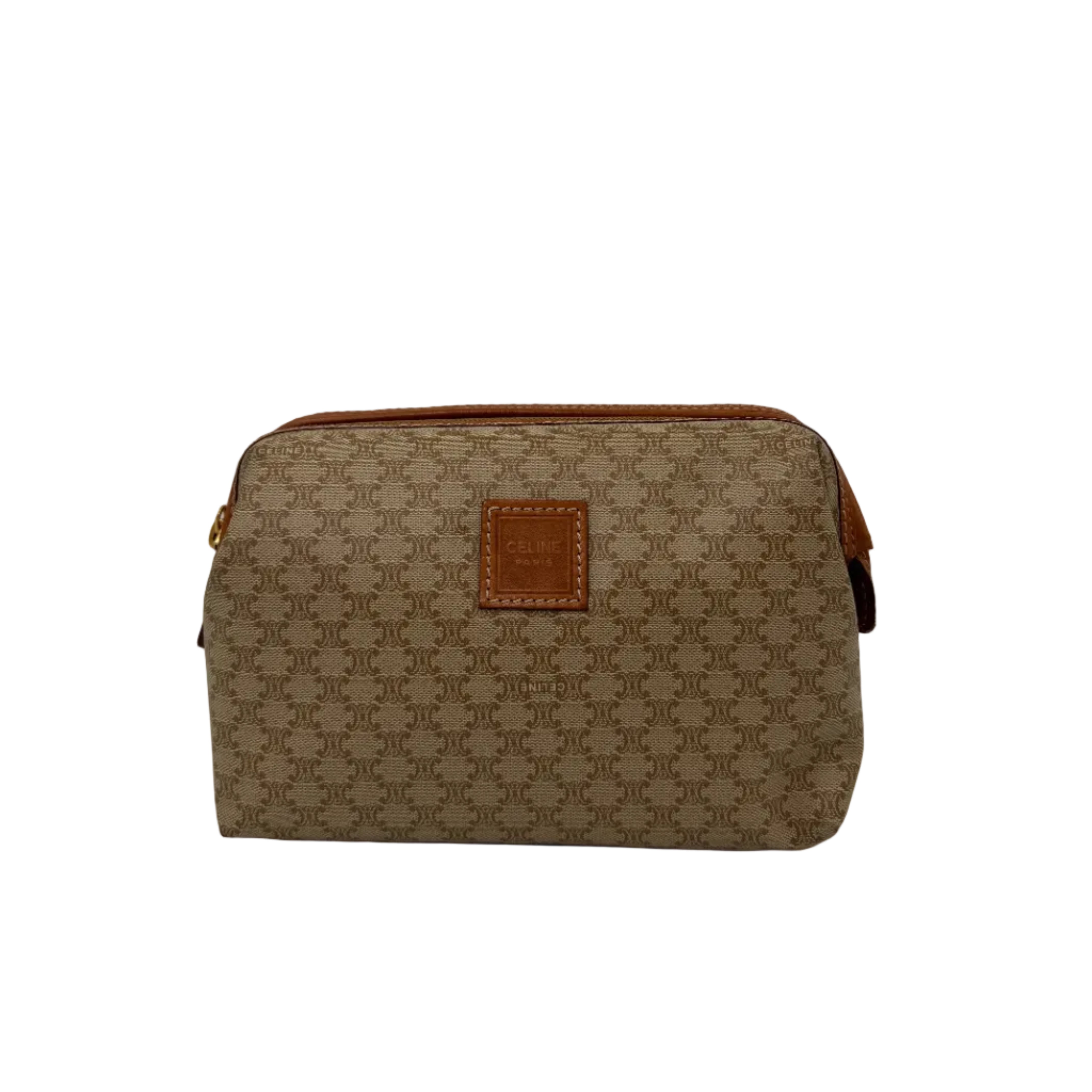 Céline Toiletry Pouch Beige