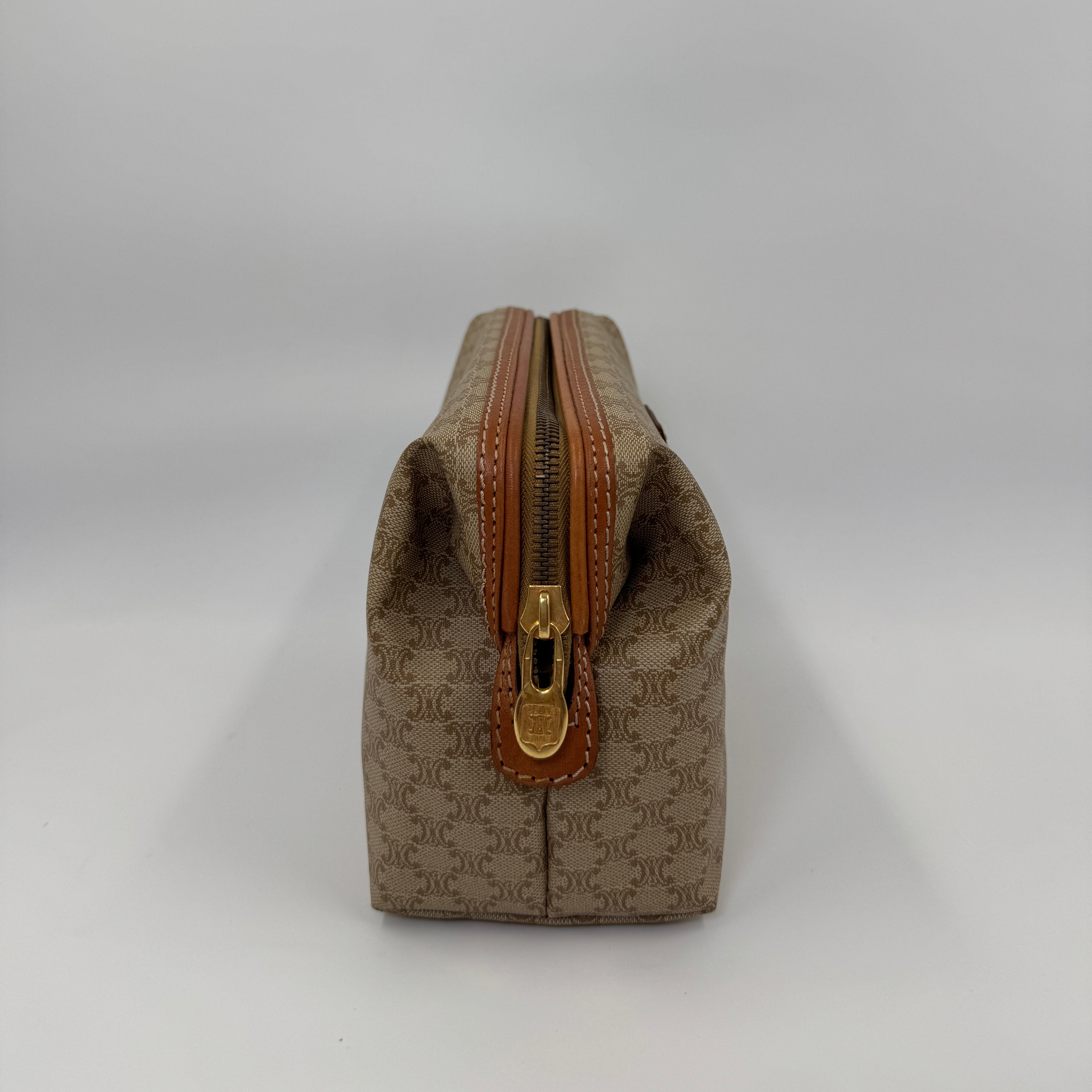 Céline Toiletry Pouch Beige