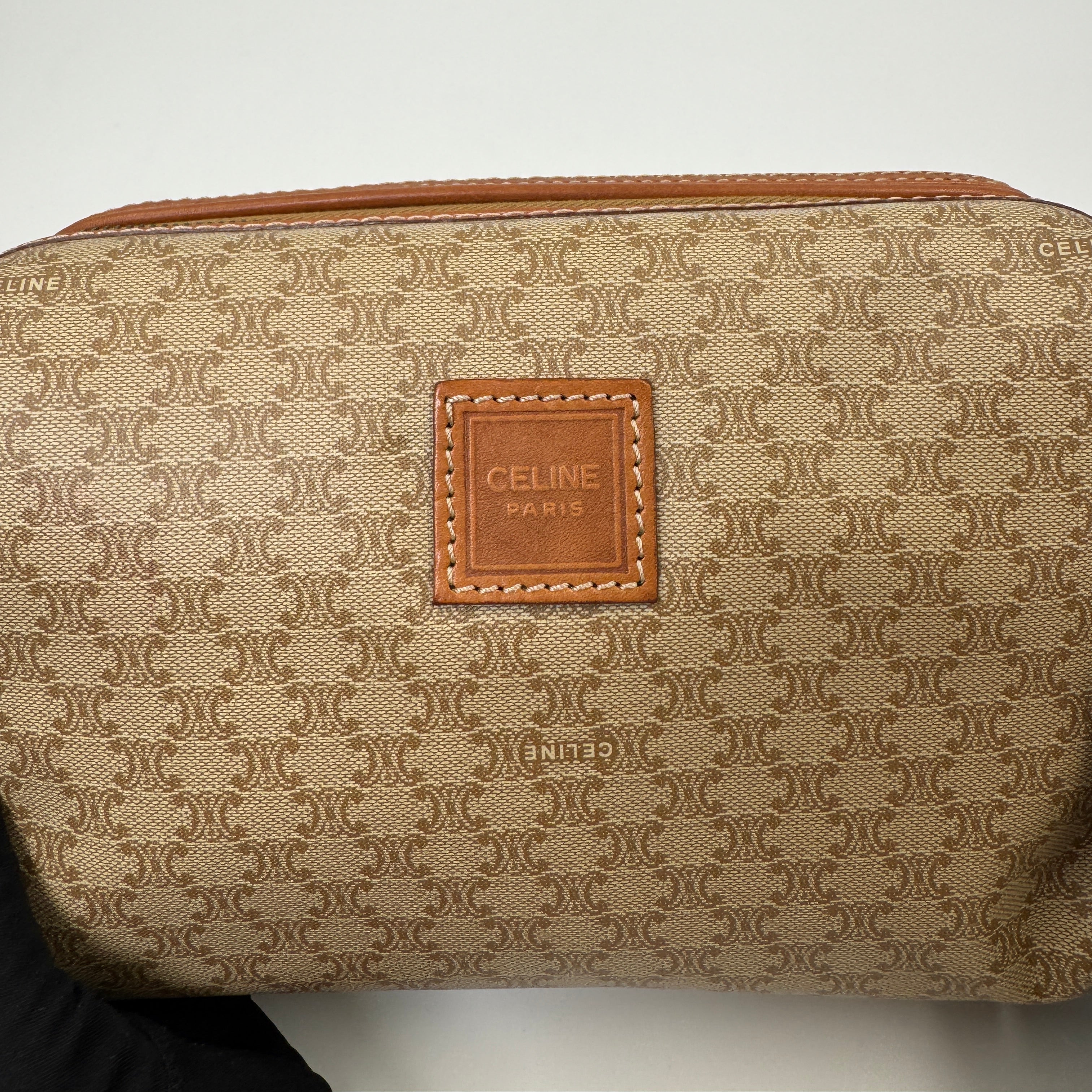 Céline Toiletry Pouch Beige
