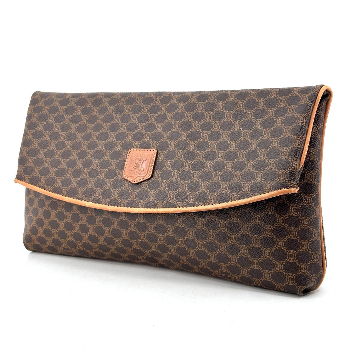 Celine Macadam Clutch Brown