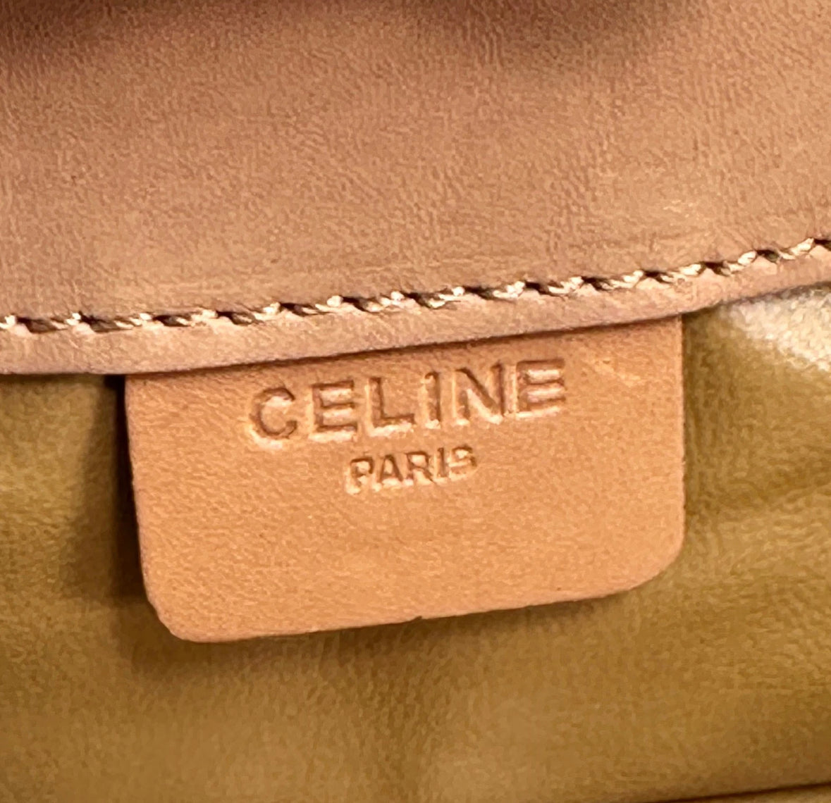 Celine Macadam Clutch Brown