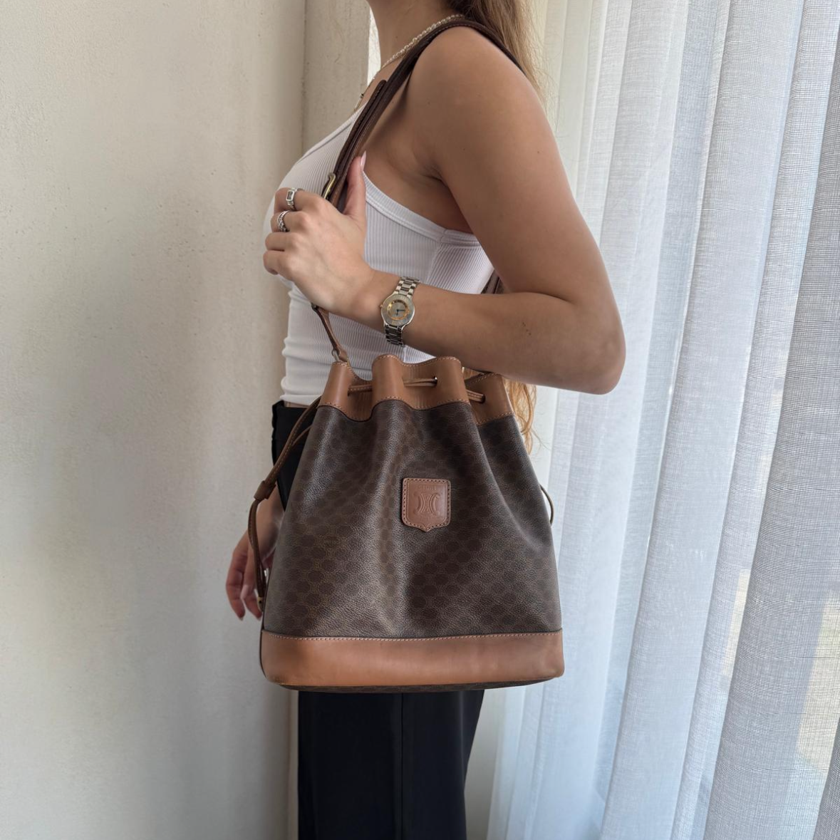 Céline Bucket And Wallet