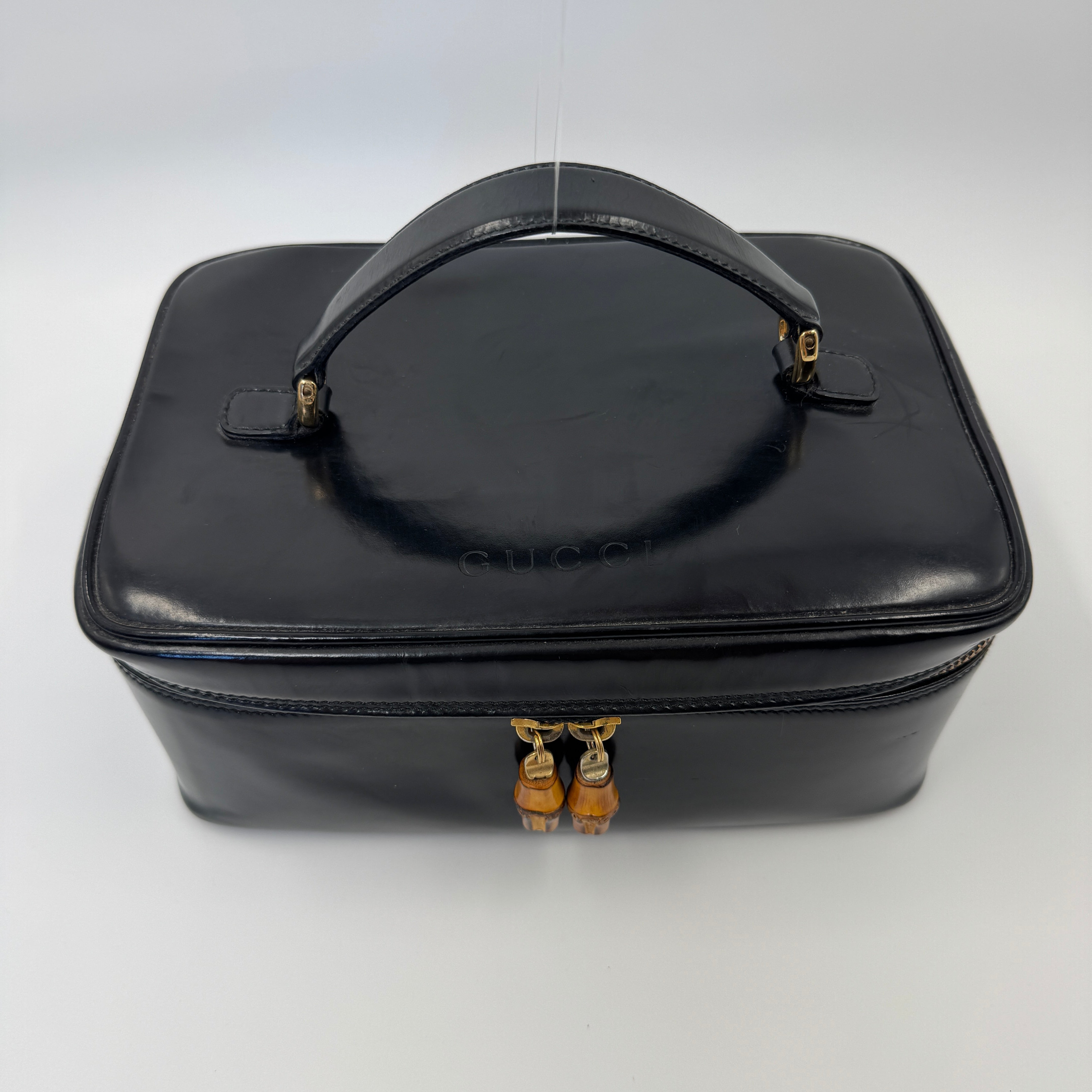 Gucci Bamboo Makeup Bag Black