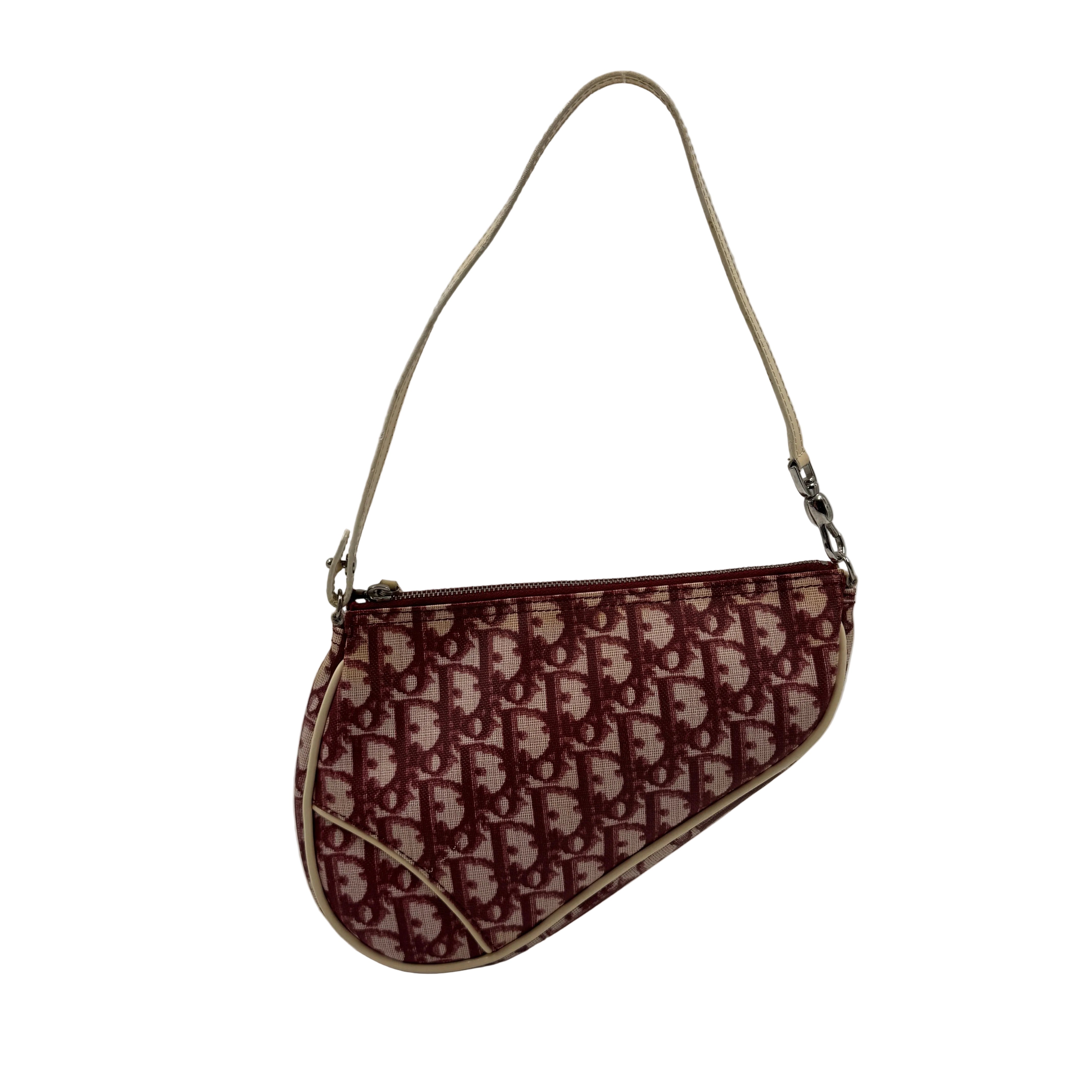 Dior Saddle Bag Burgundy 1