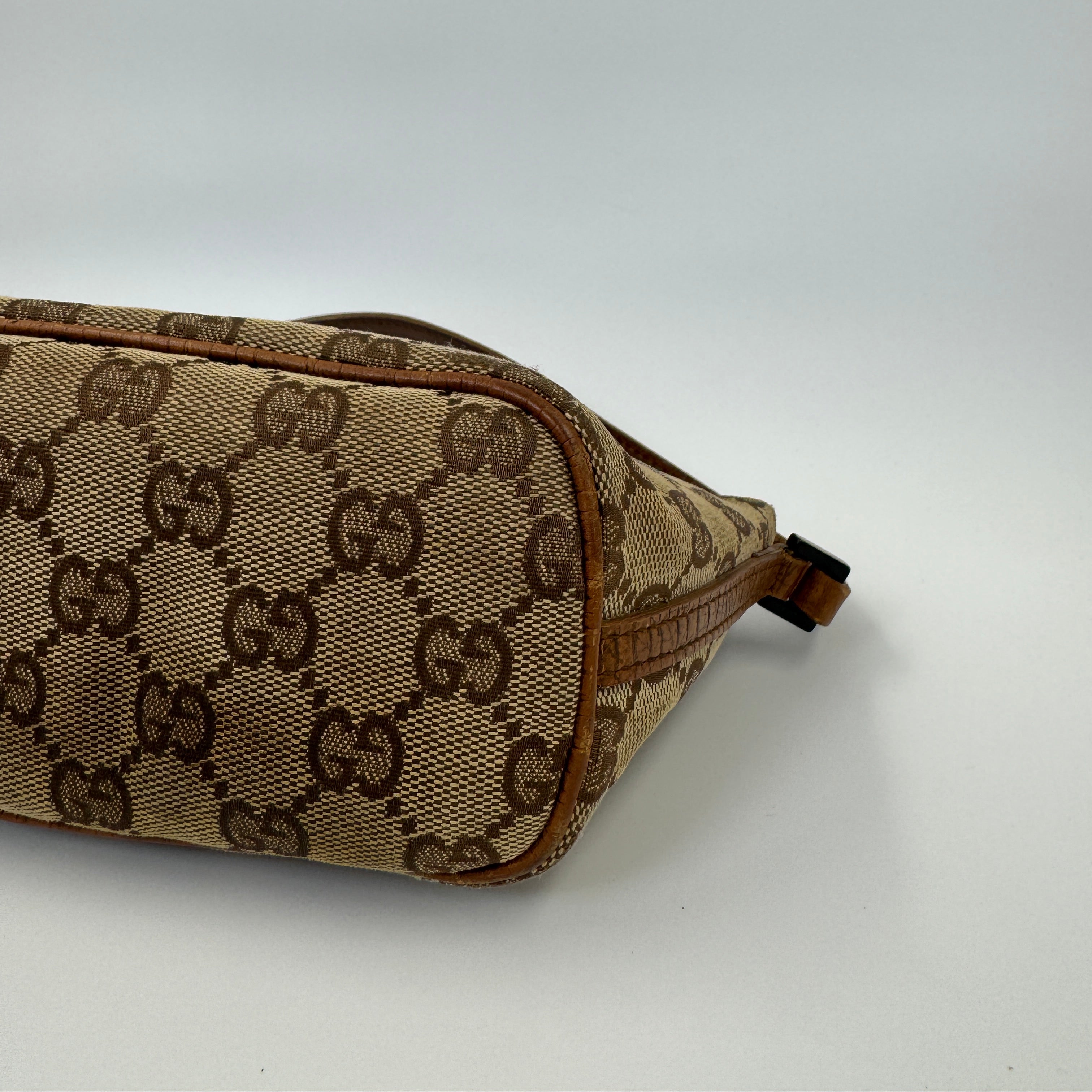 Gucci Monogram Mini Pochette Brown