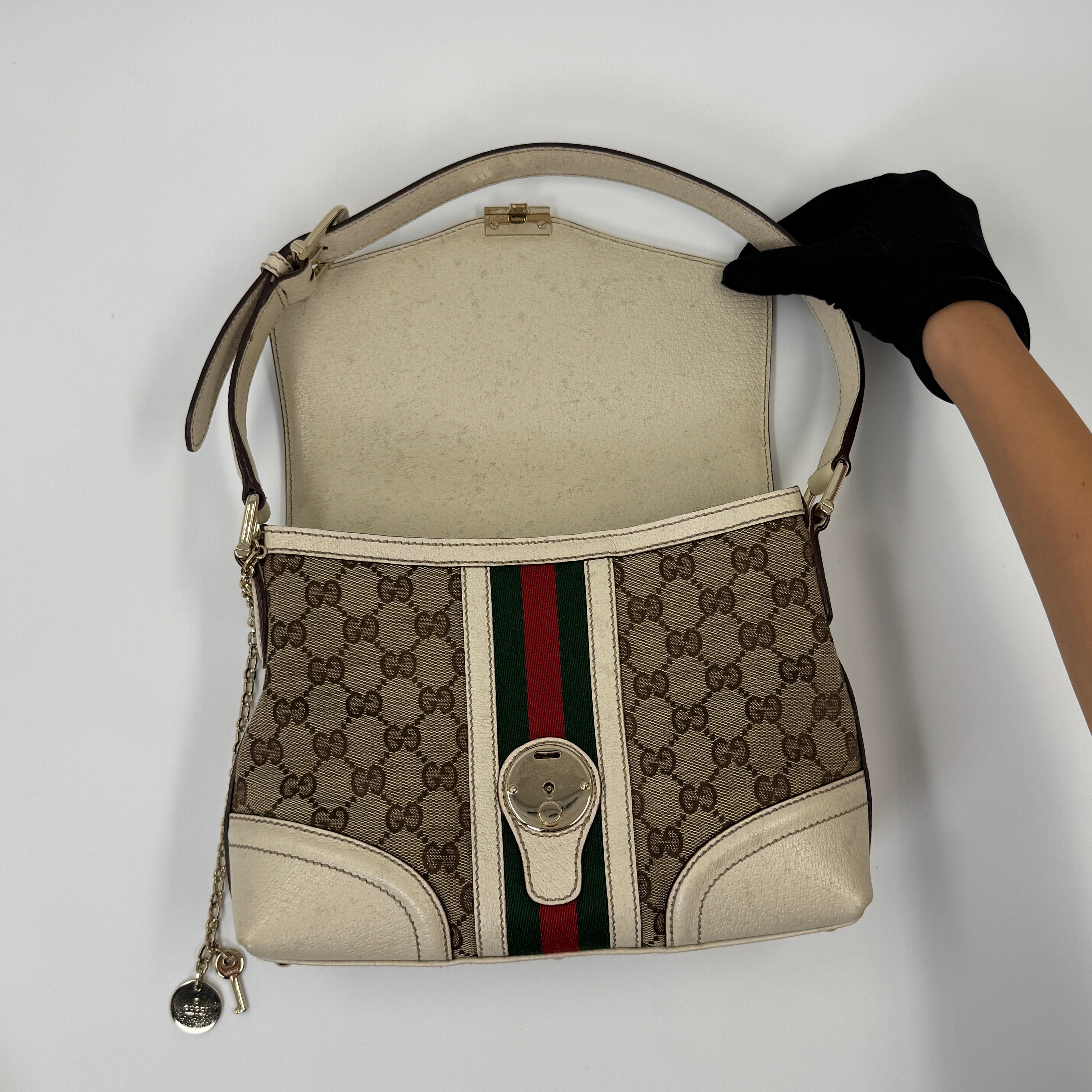 Gucci GG Web Lock Handbag 19