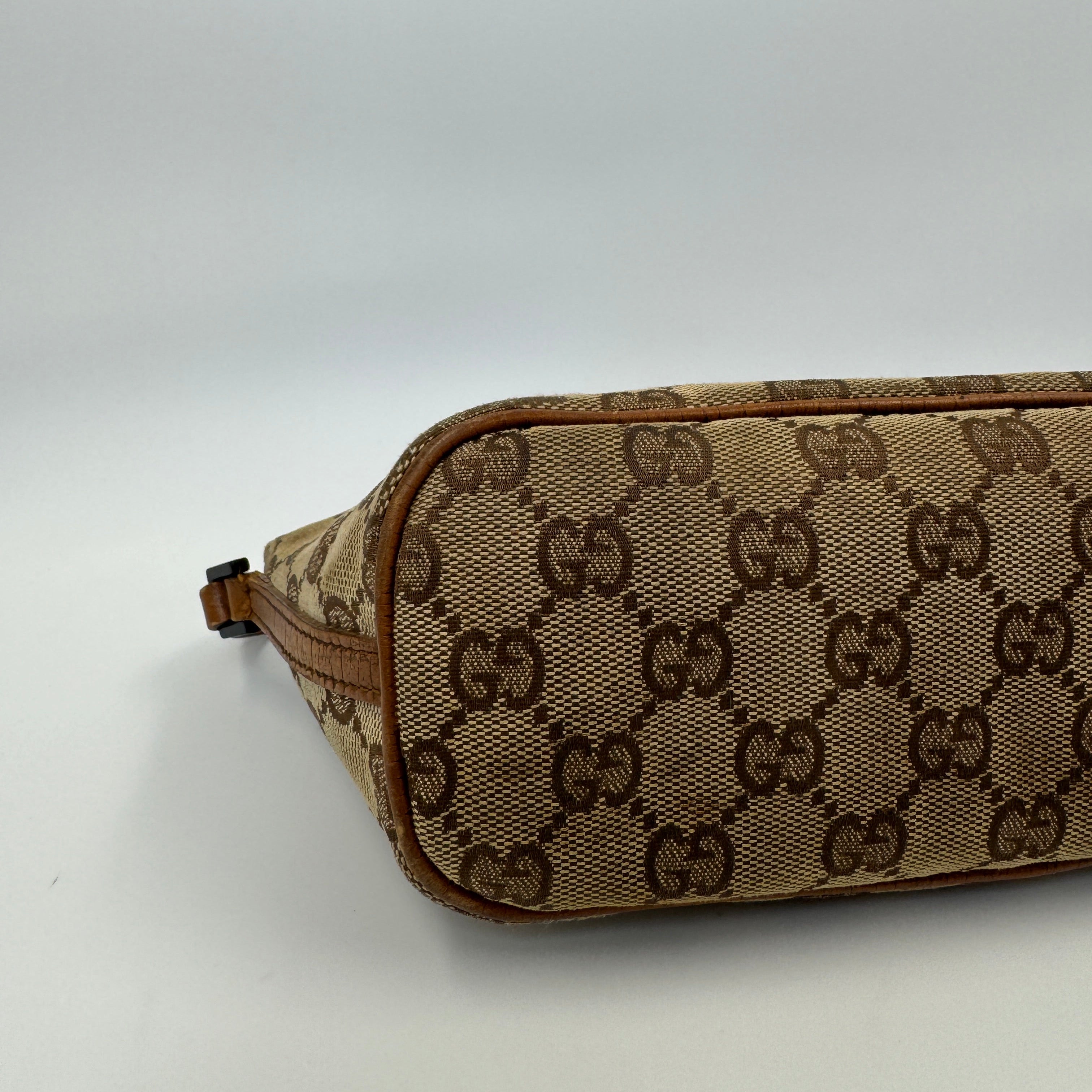 Gucci Monogram Mini Pochette Brown