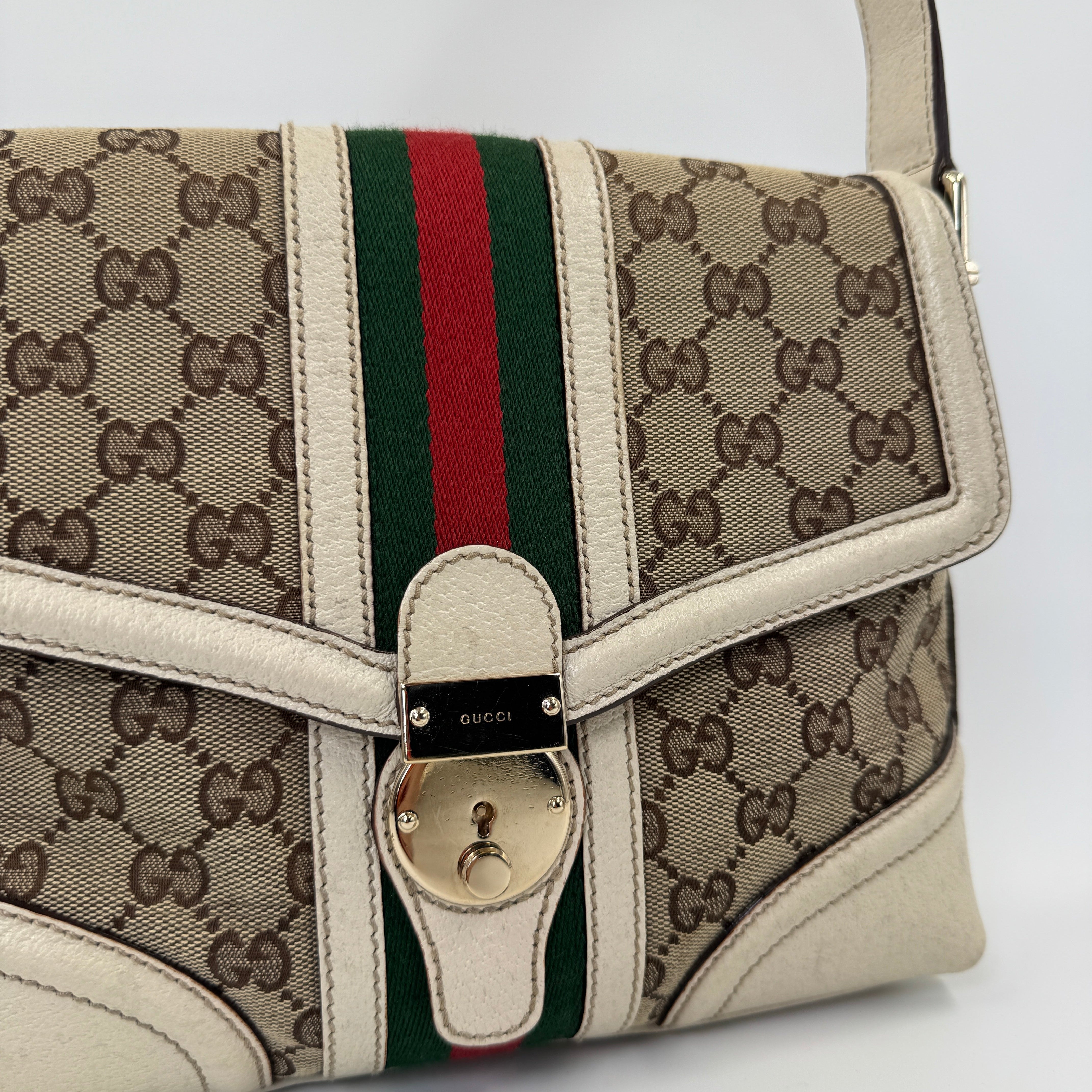 Gucci GG Web Lock Handbag 5