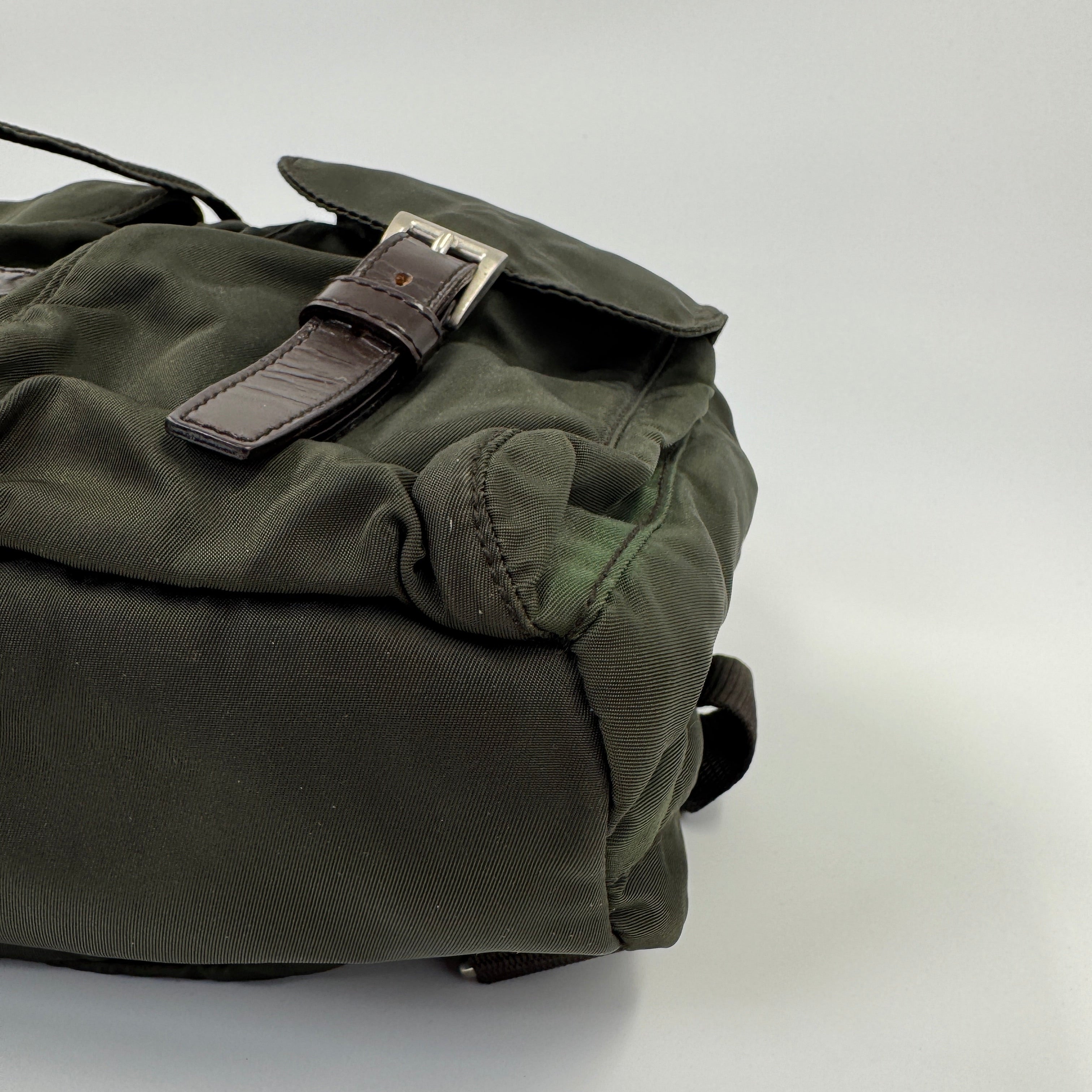 Prada Nylon Backpack Green 14