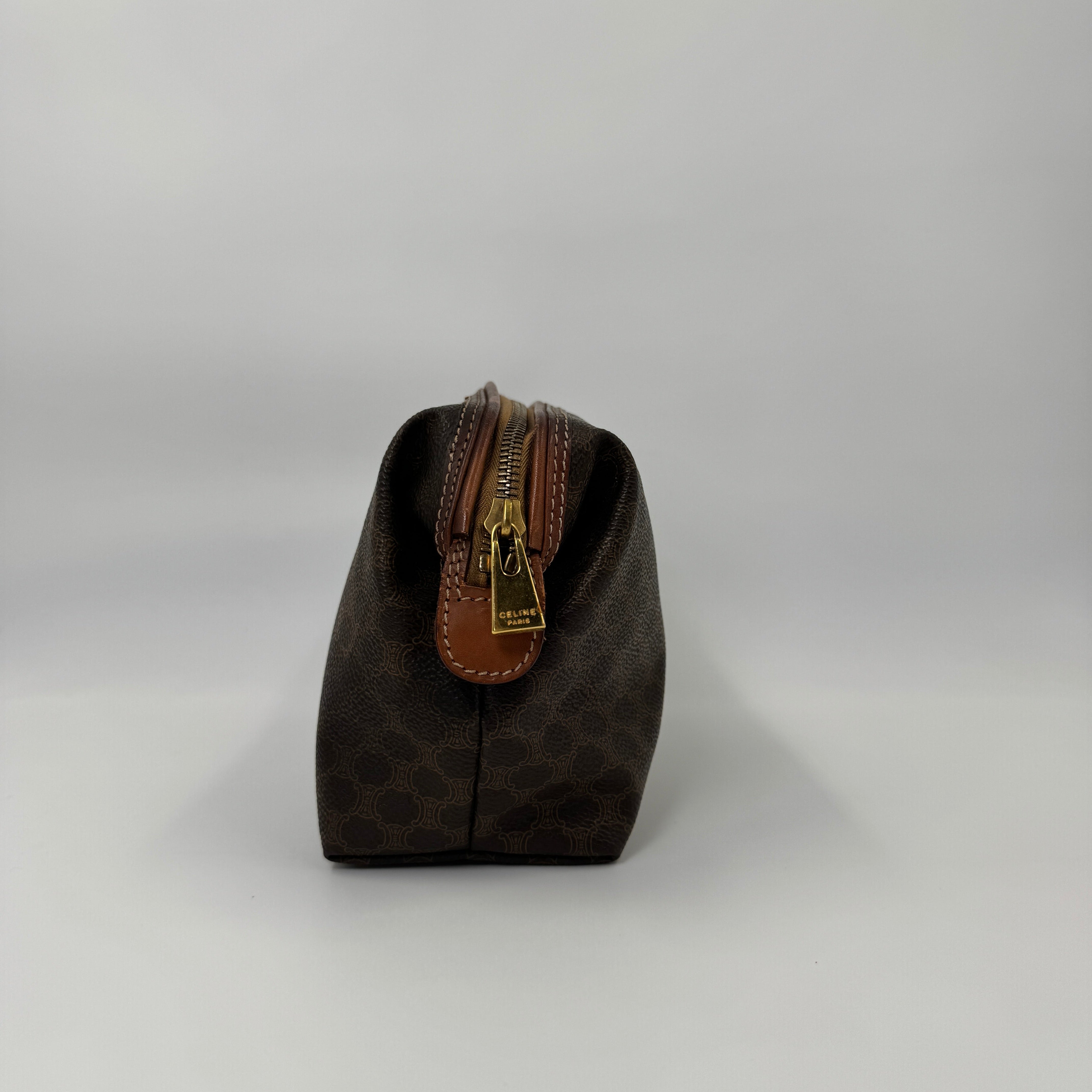 Céline Toiletry Pouch Brown