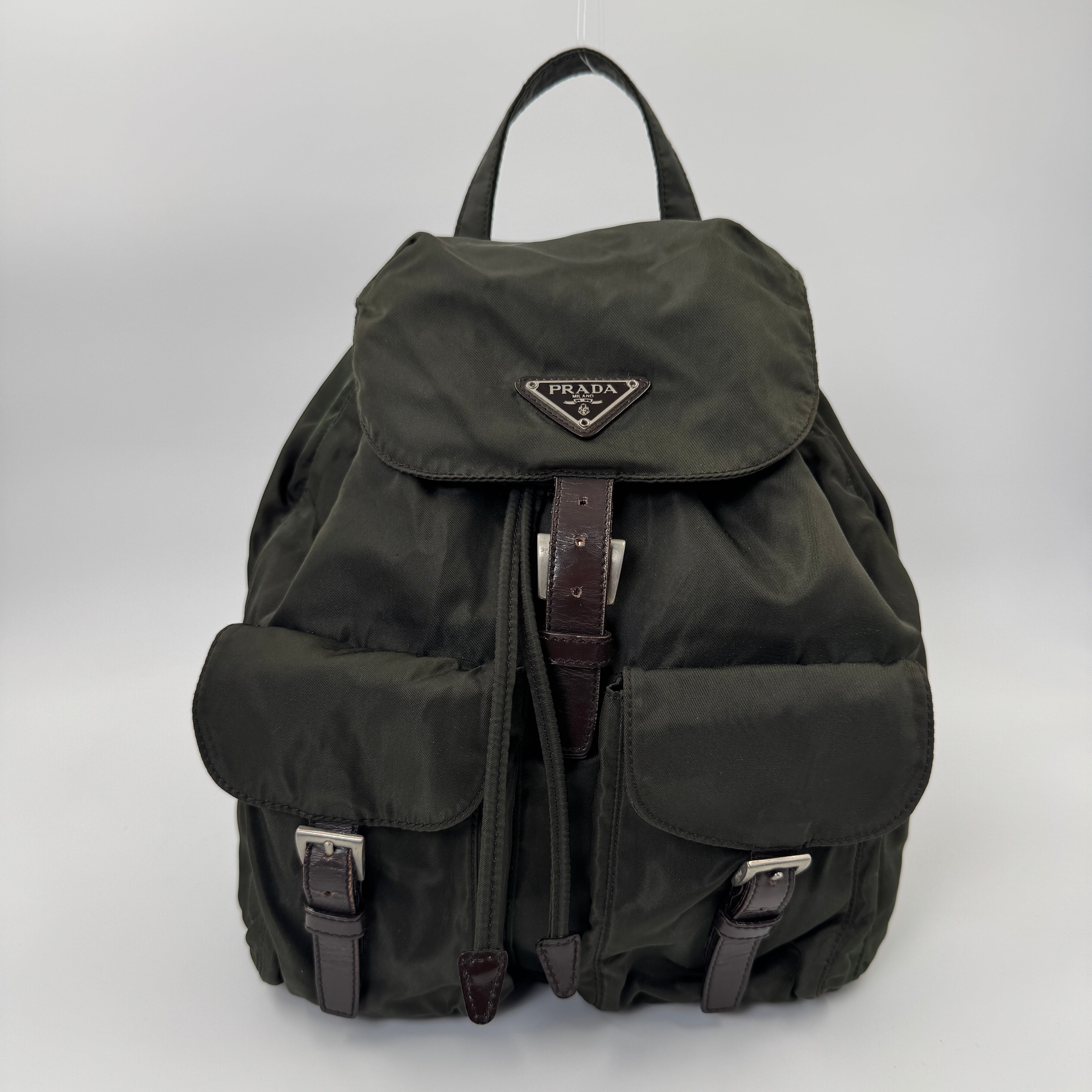 Prada Nylon Backpack Green 22