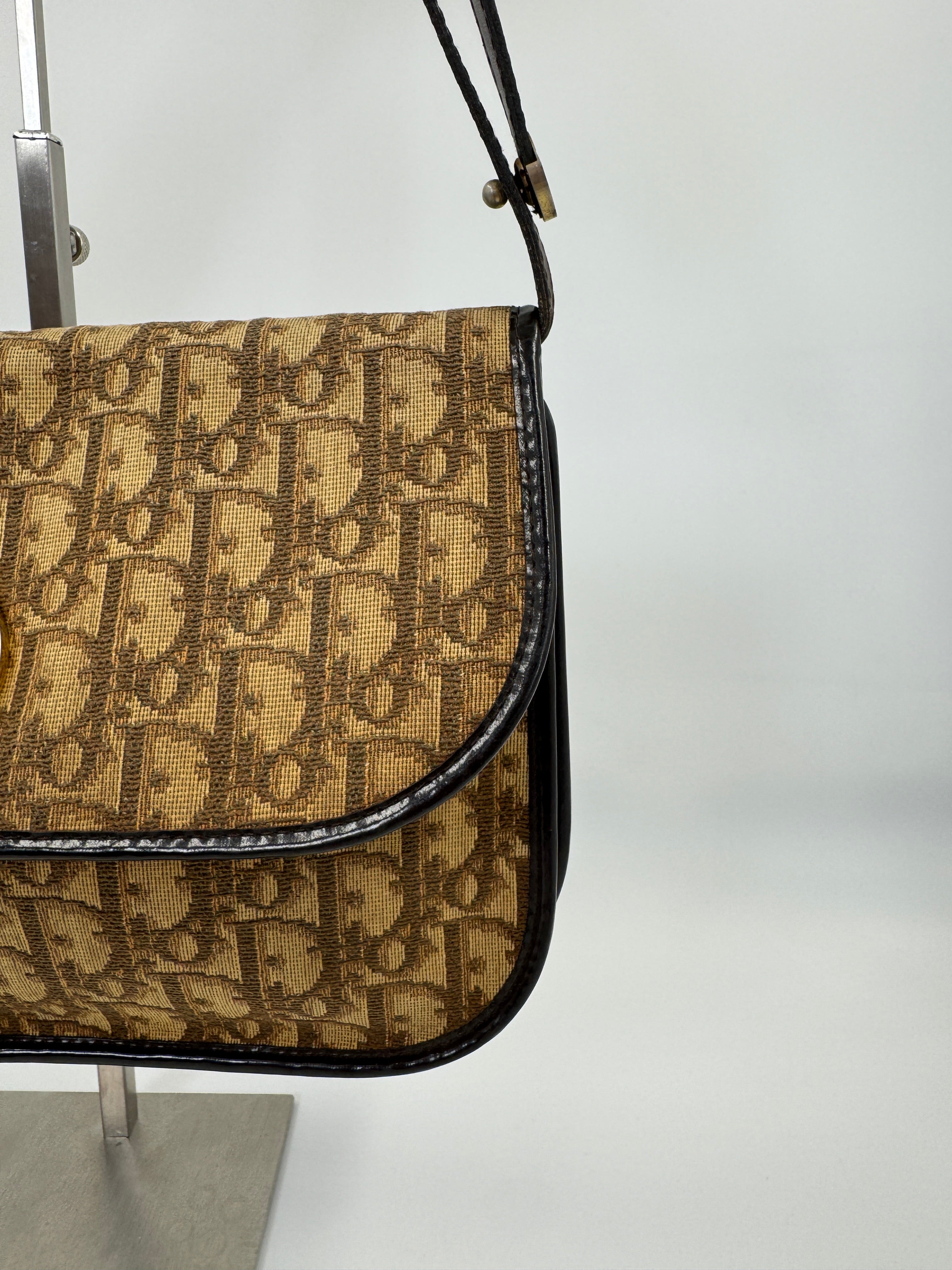 Dior Vintage Shoulder Bag Brown 5