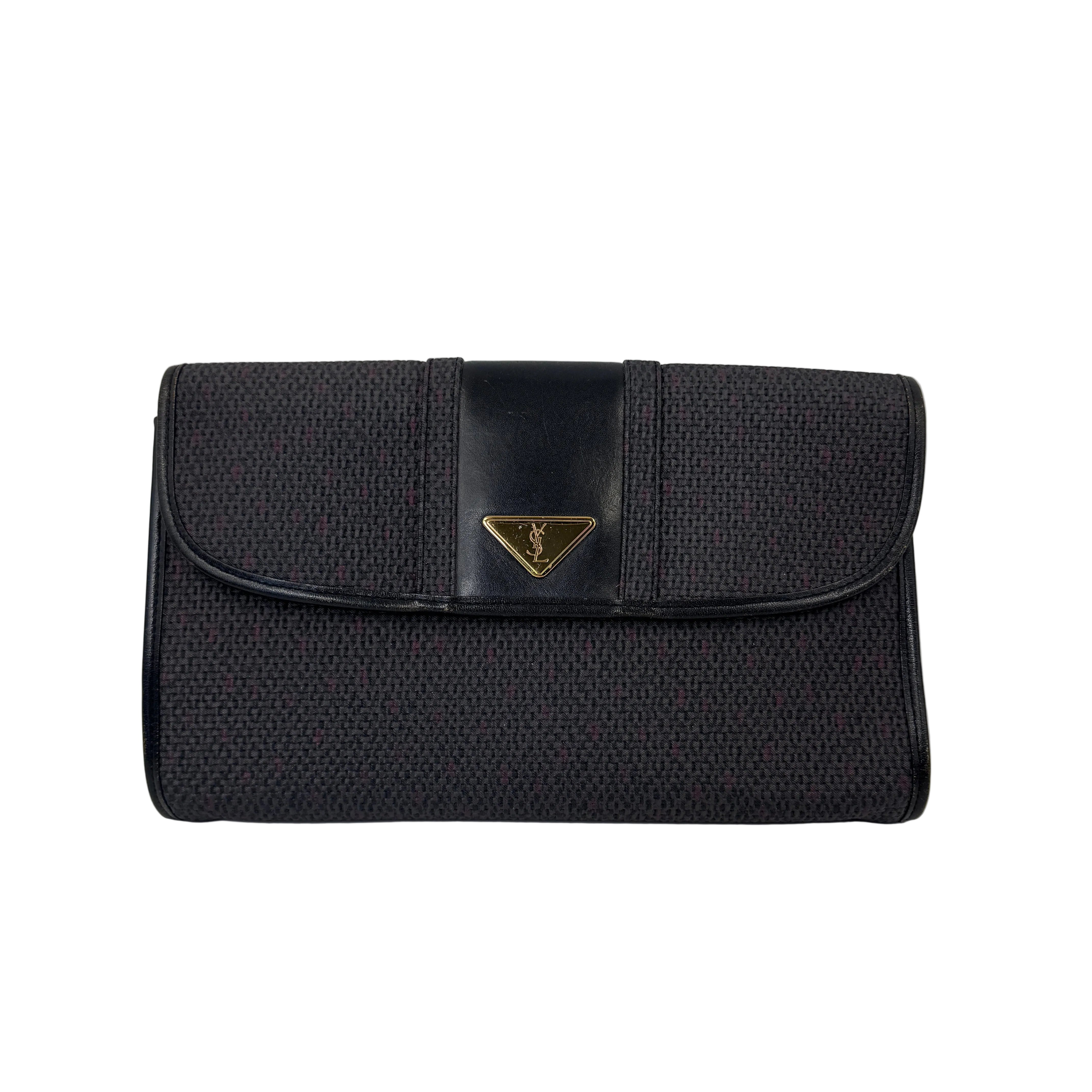 YSL Clutch Navy