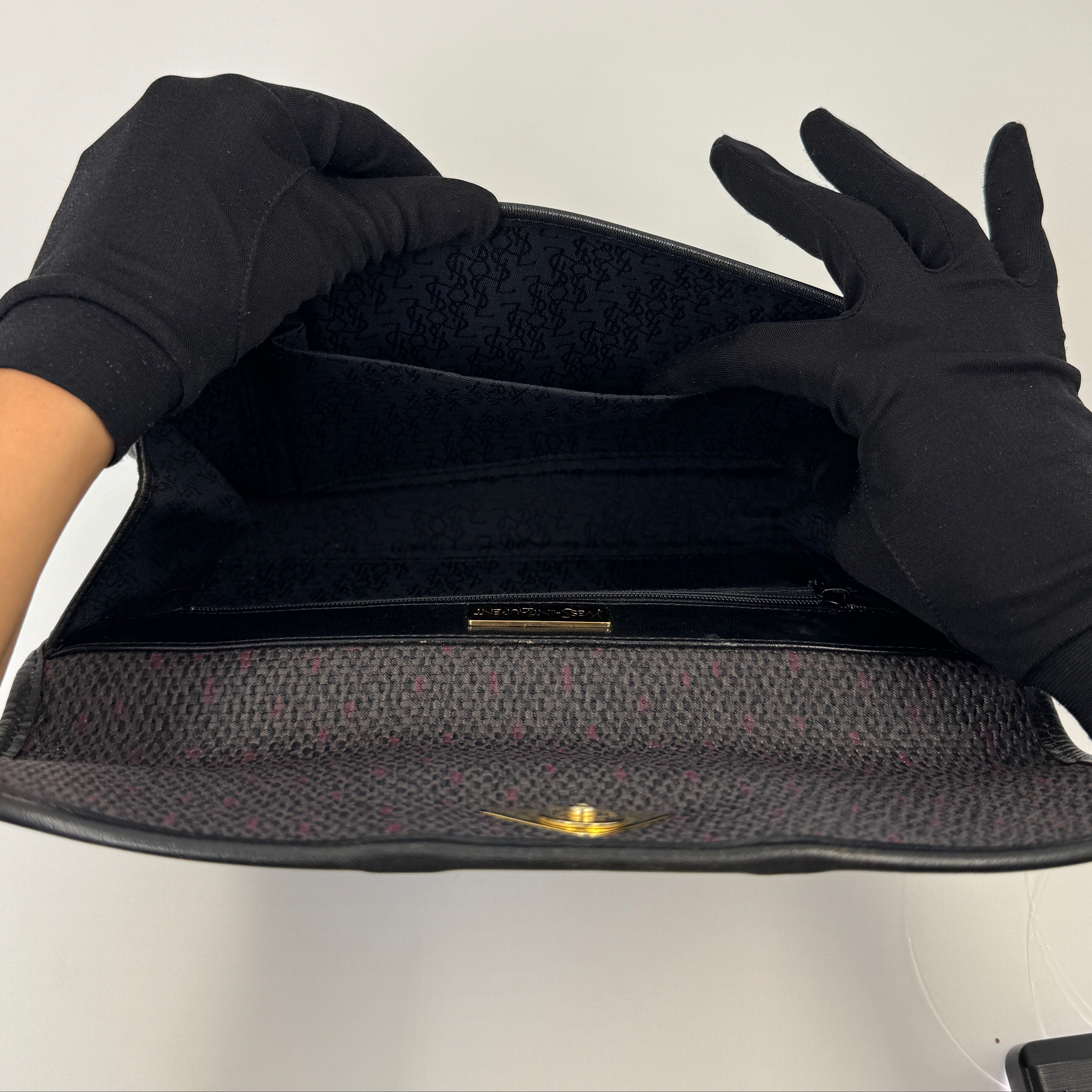 YSL Clutch Navy