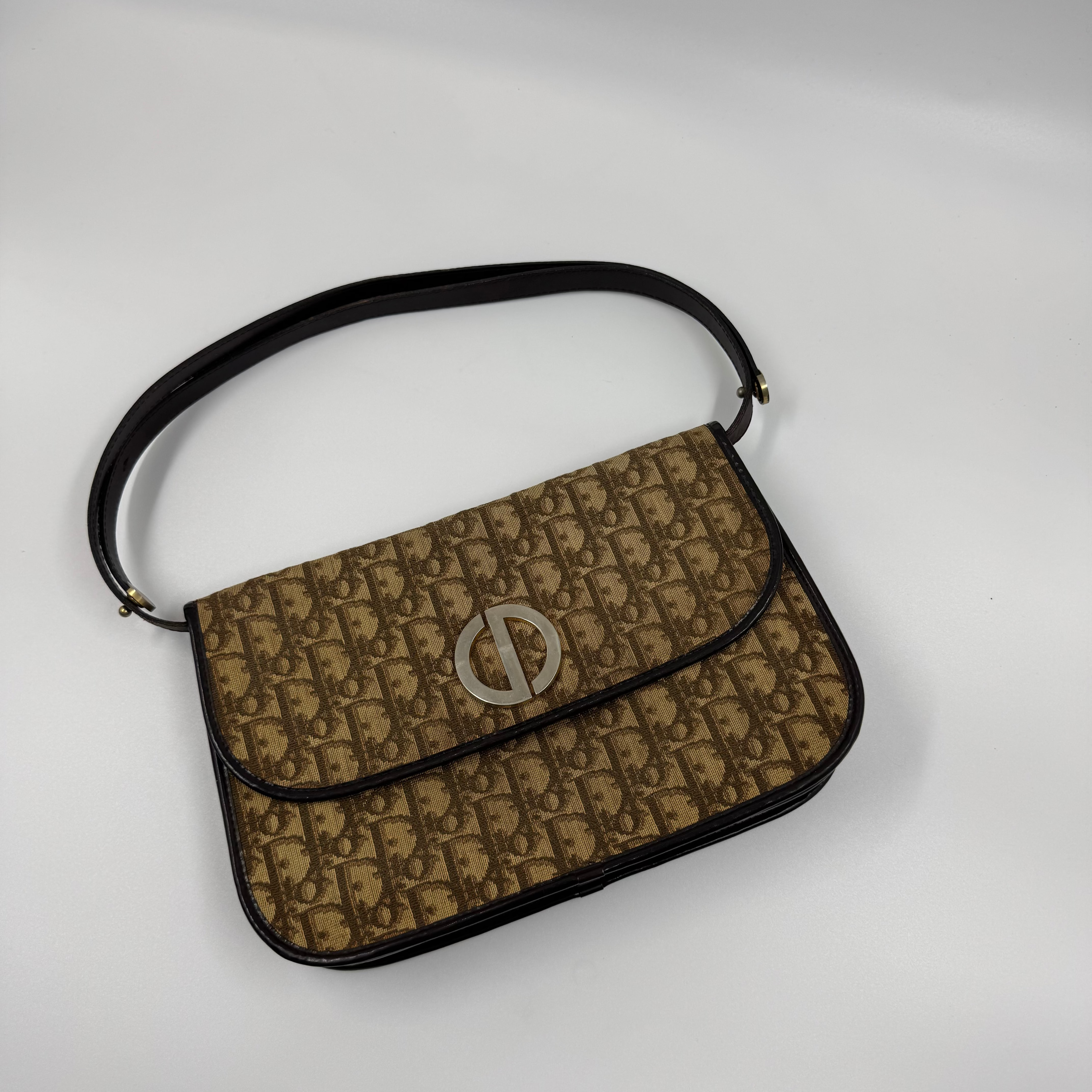 Dior Vintage Shoulder Bag Brown
