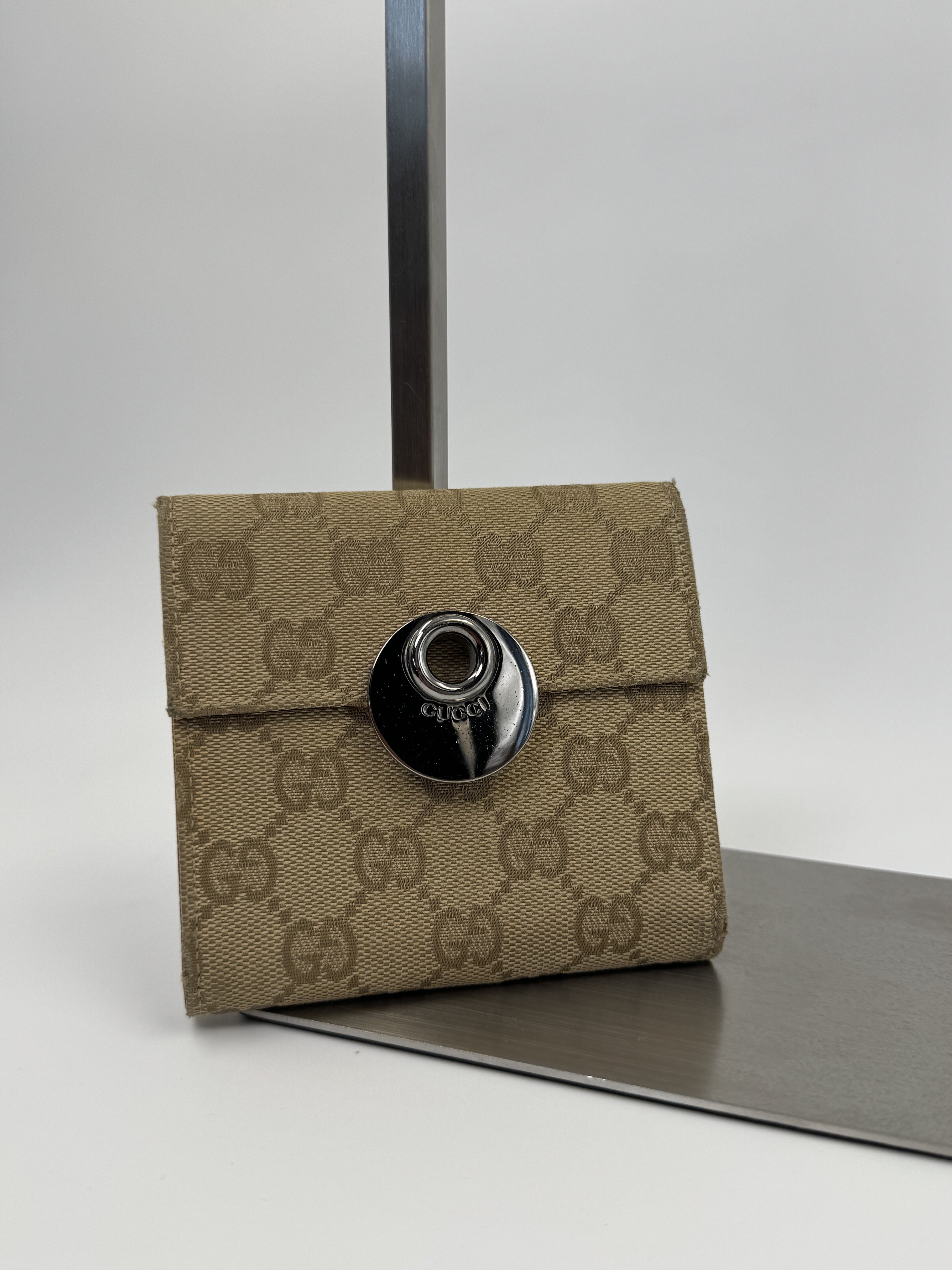 Gucci GG Canvas Compact Wallet