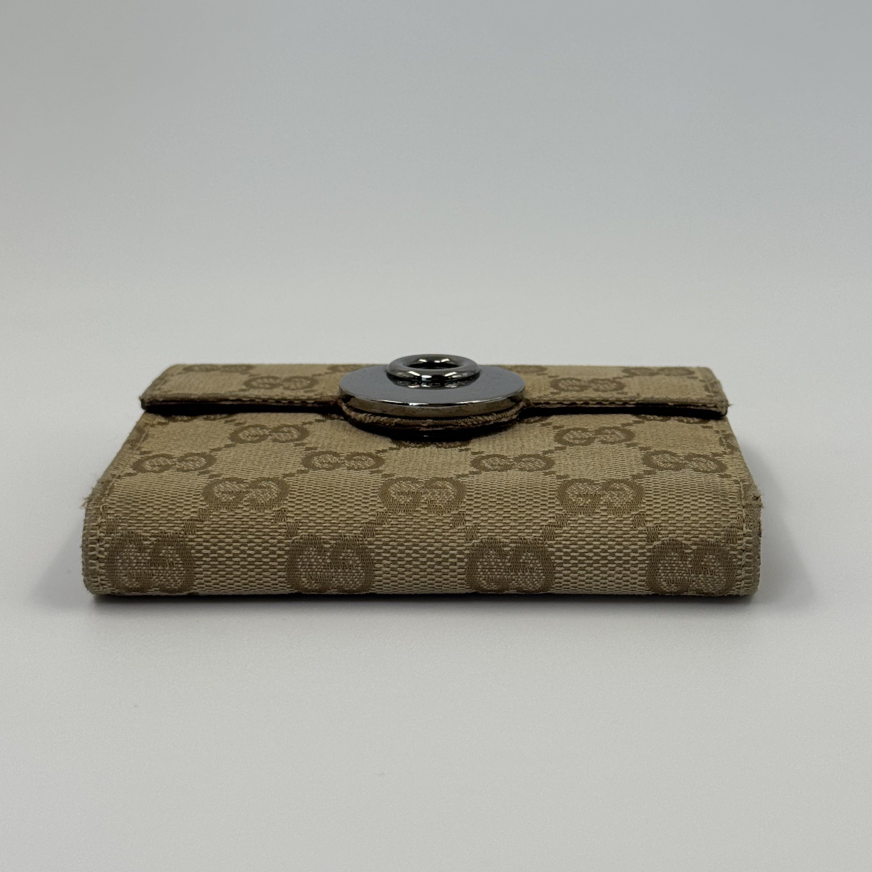 Gucci GG Canvas Compact Wallet