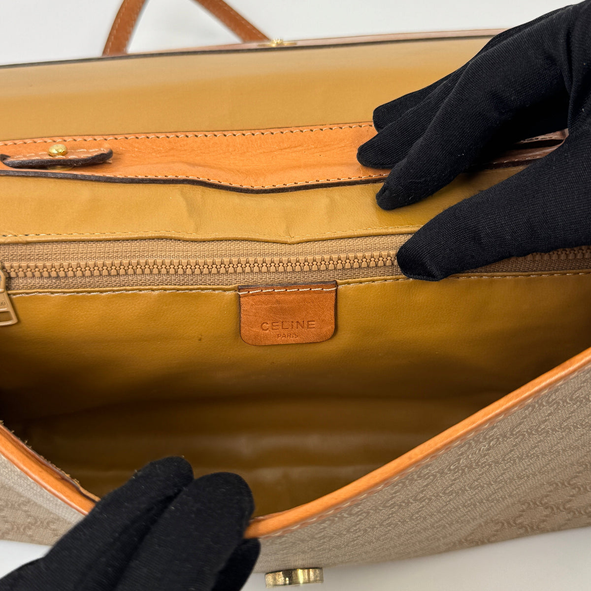 Céline Crossbody Clutch Beige