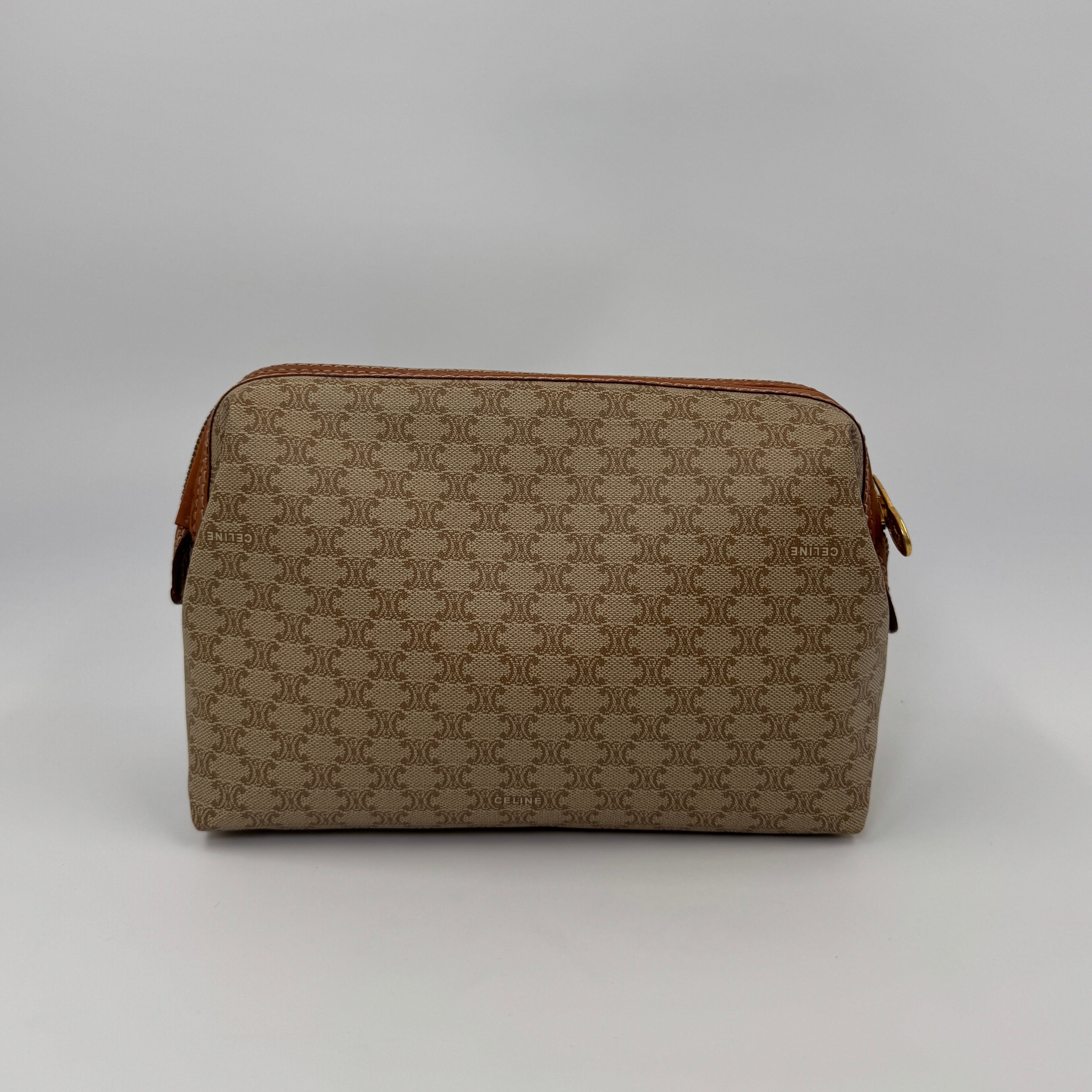 Céline Toiletry Pouch Beige