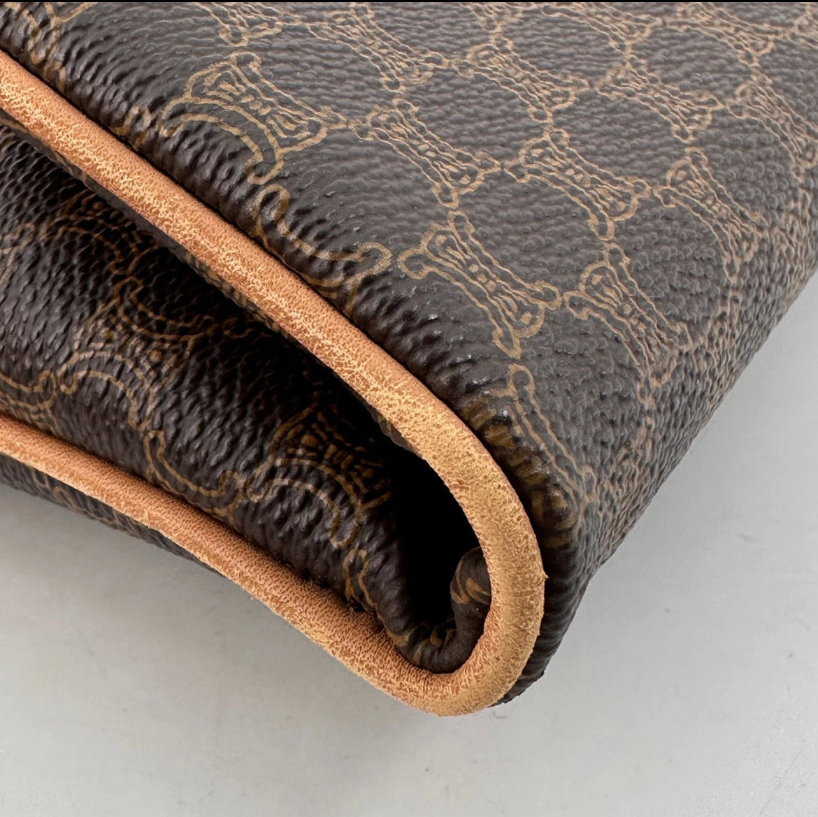 Celine Macadam Clutch Brown