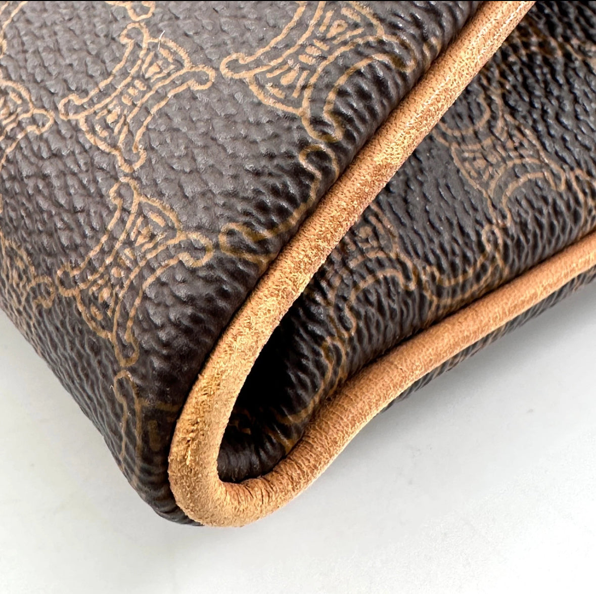 Celine Macadam Clutch Brown