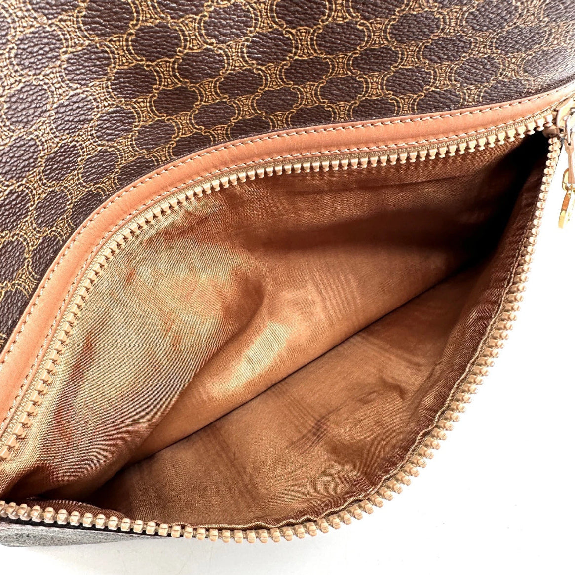 Celine Macadam Clutch Brown