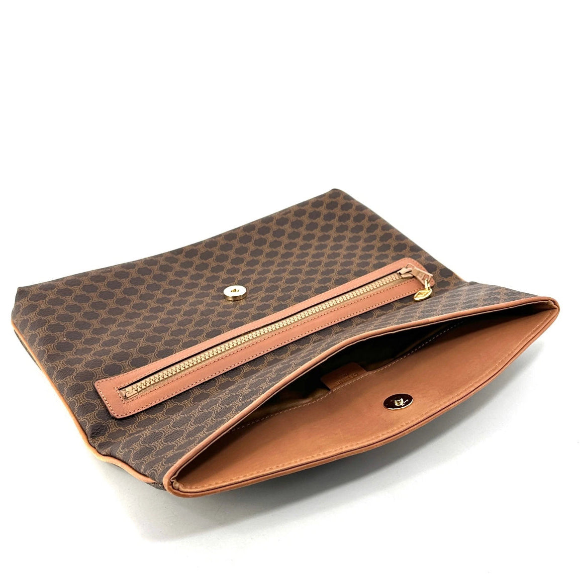 Celine Macadam Clutch Brown