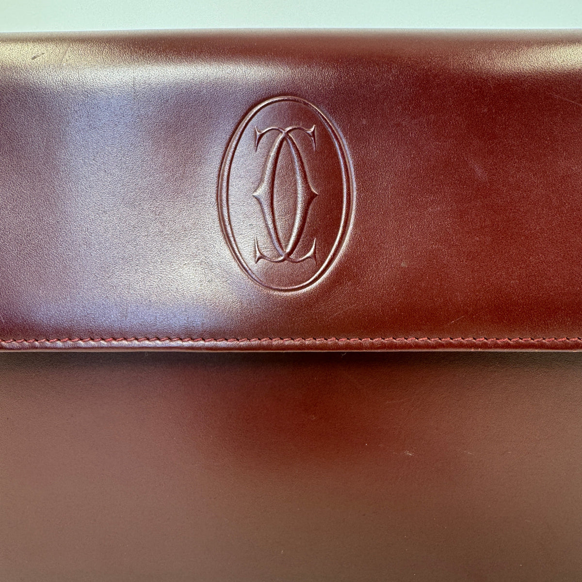 Cartier Must de Cartier Clutch Burgundy