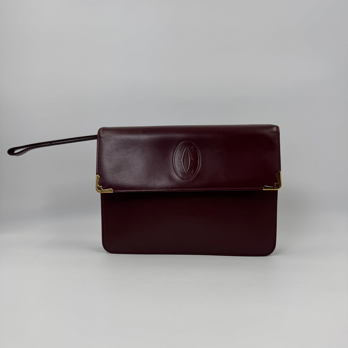 Cartier Must de Cartier Clutch Burgundy