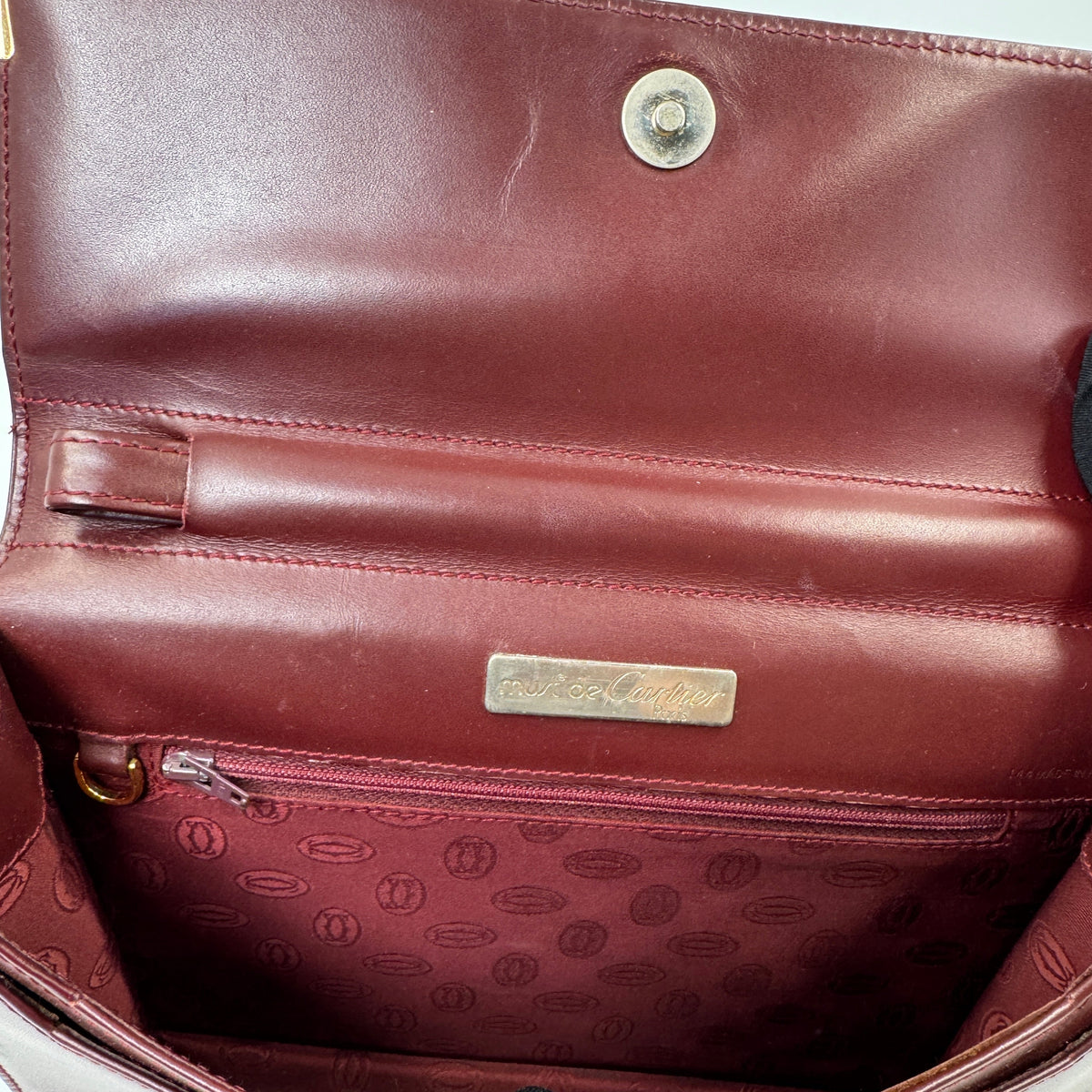 Cartier Must de Cartier Clutch Burgundy