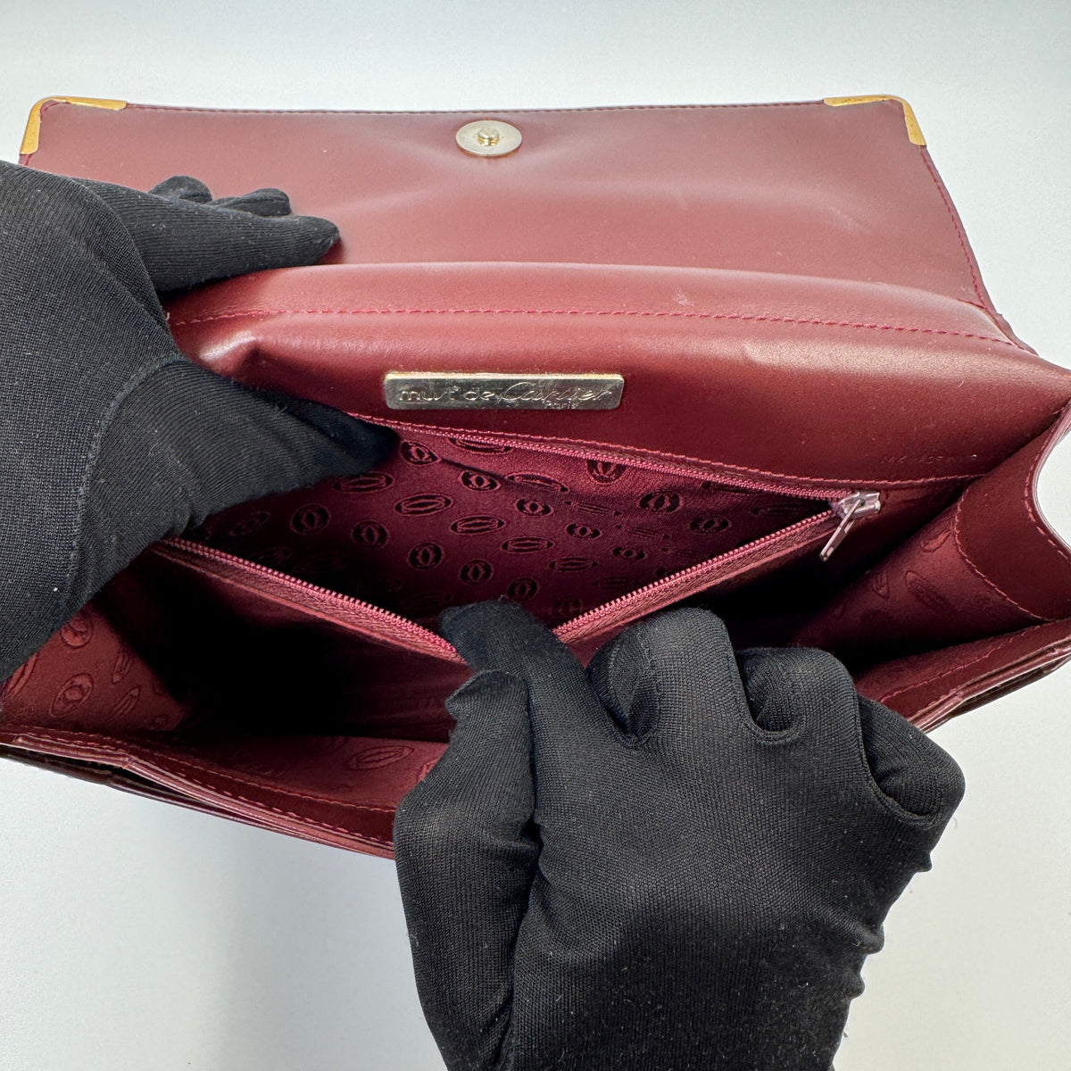Cartier Must de Cartier Clutch Burgundy