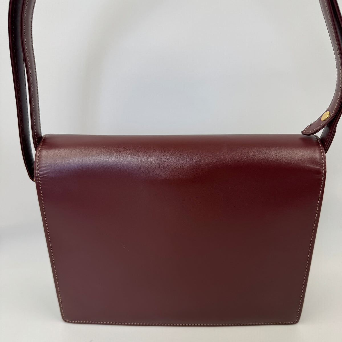 Cartier Must de Cartier Shoulder Bag Burgundy