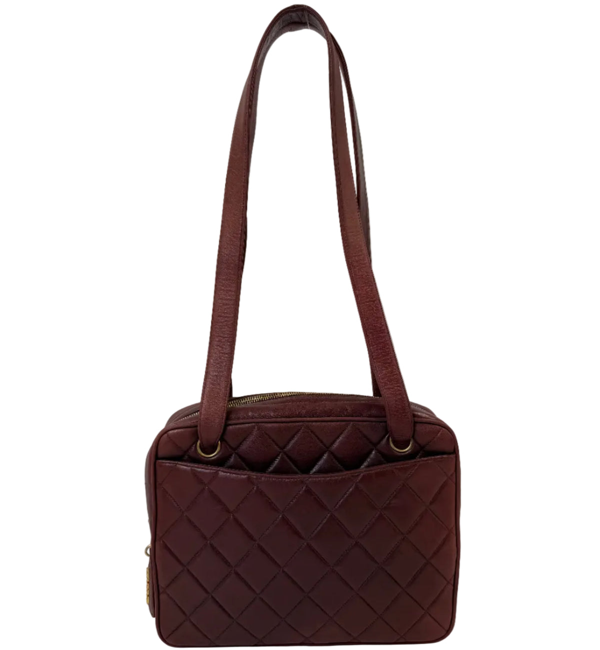 Chanel Quilted Shoulder Bag Burgundy