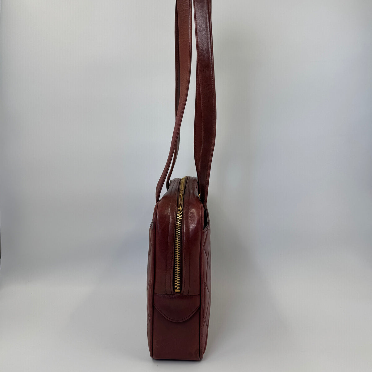 Chanel Quilted Shoulder Bag Burgundy