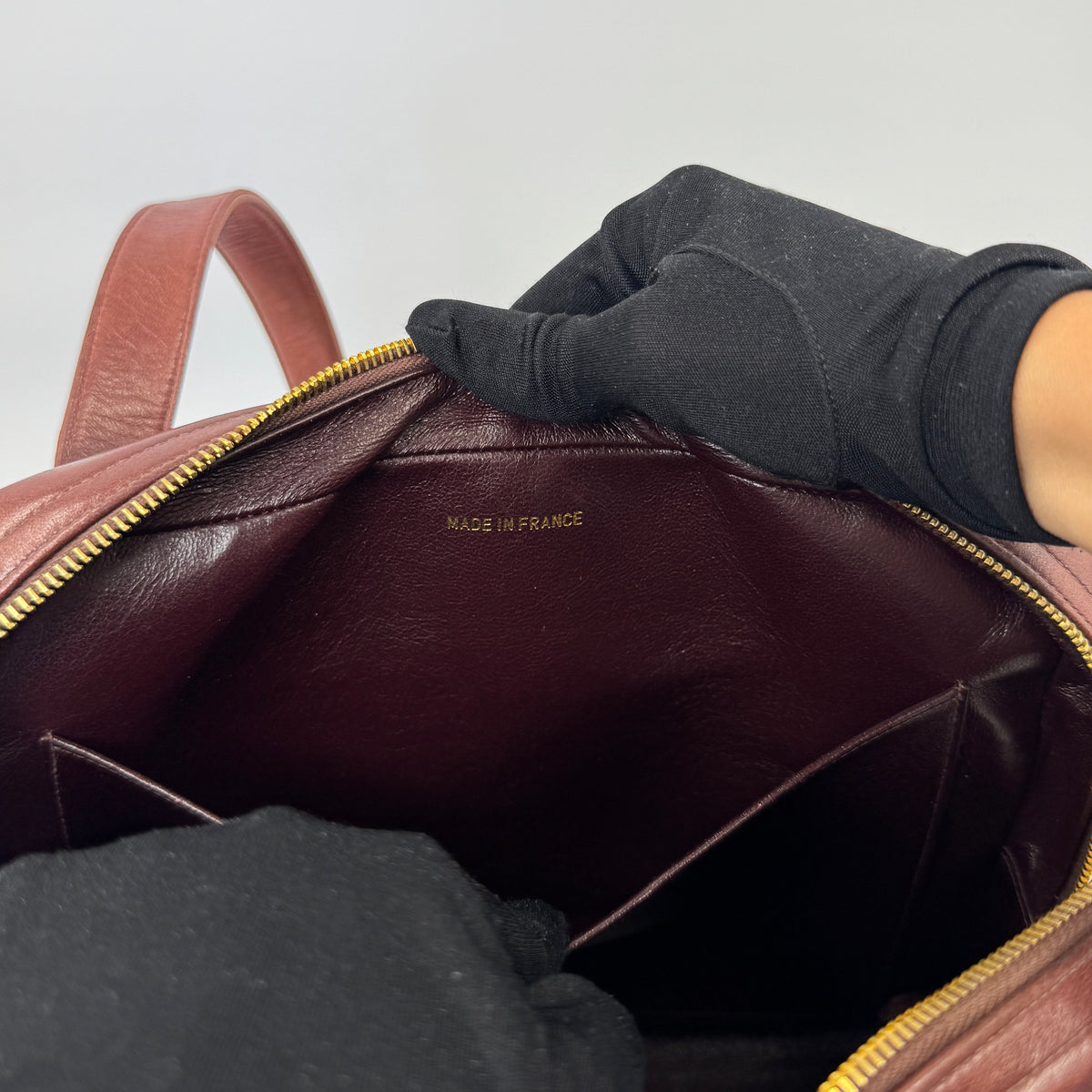 Chanel Quilted Shoulder Bag Burgundy
