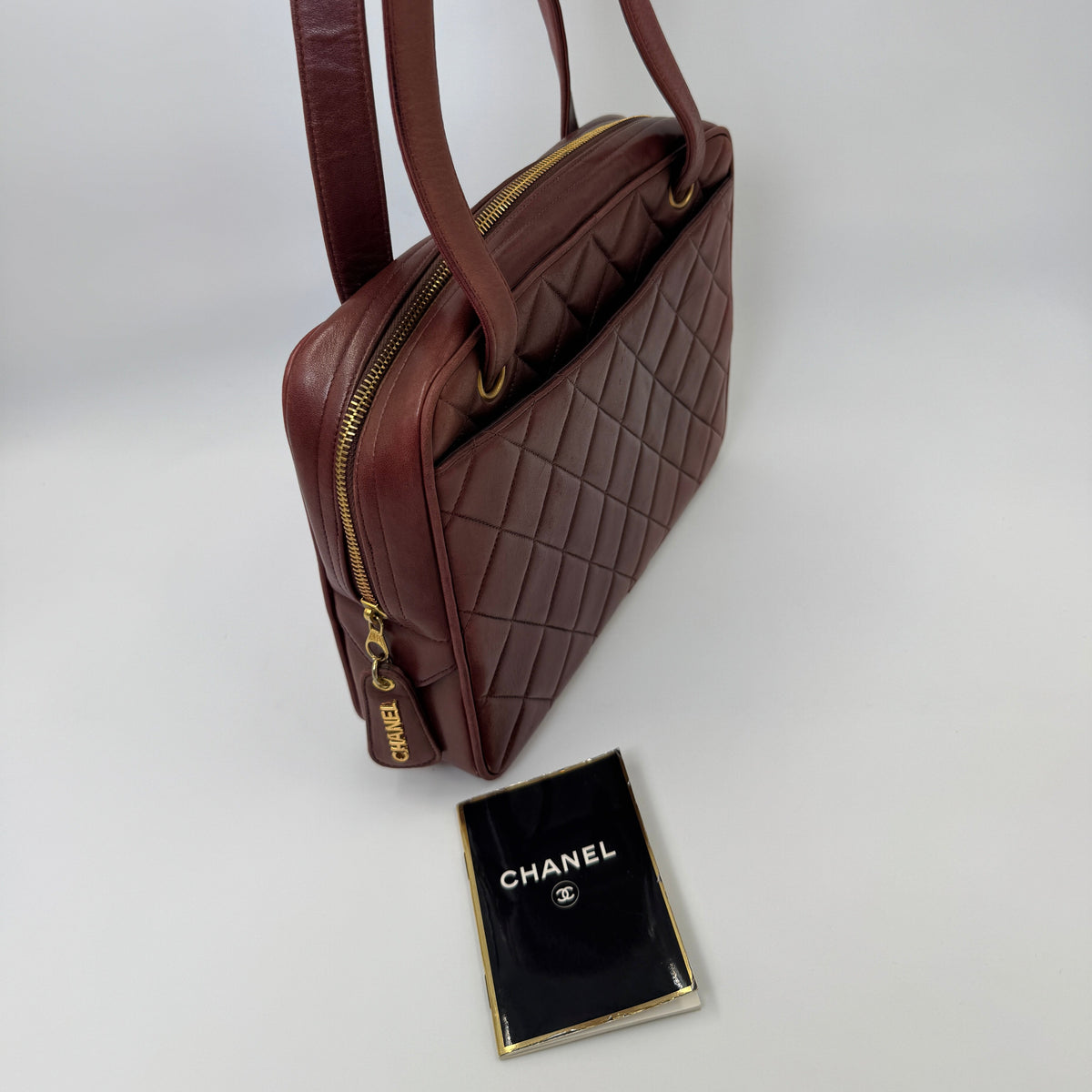Chanel Quilted Shoulder Bag Burgundy