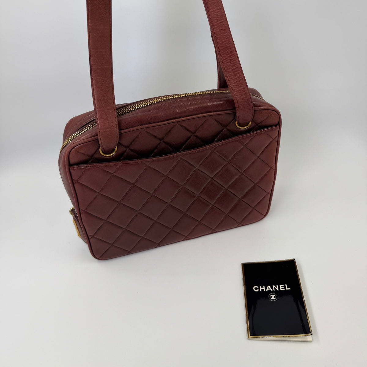 Chanel Quilted Shoulder Bag Burgundy