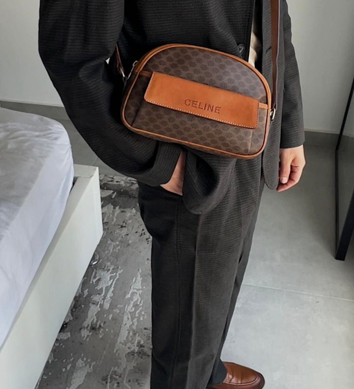 Céline Cross Body Large Front Logo