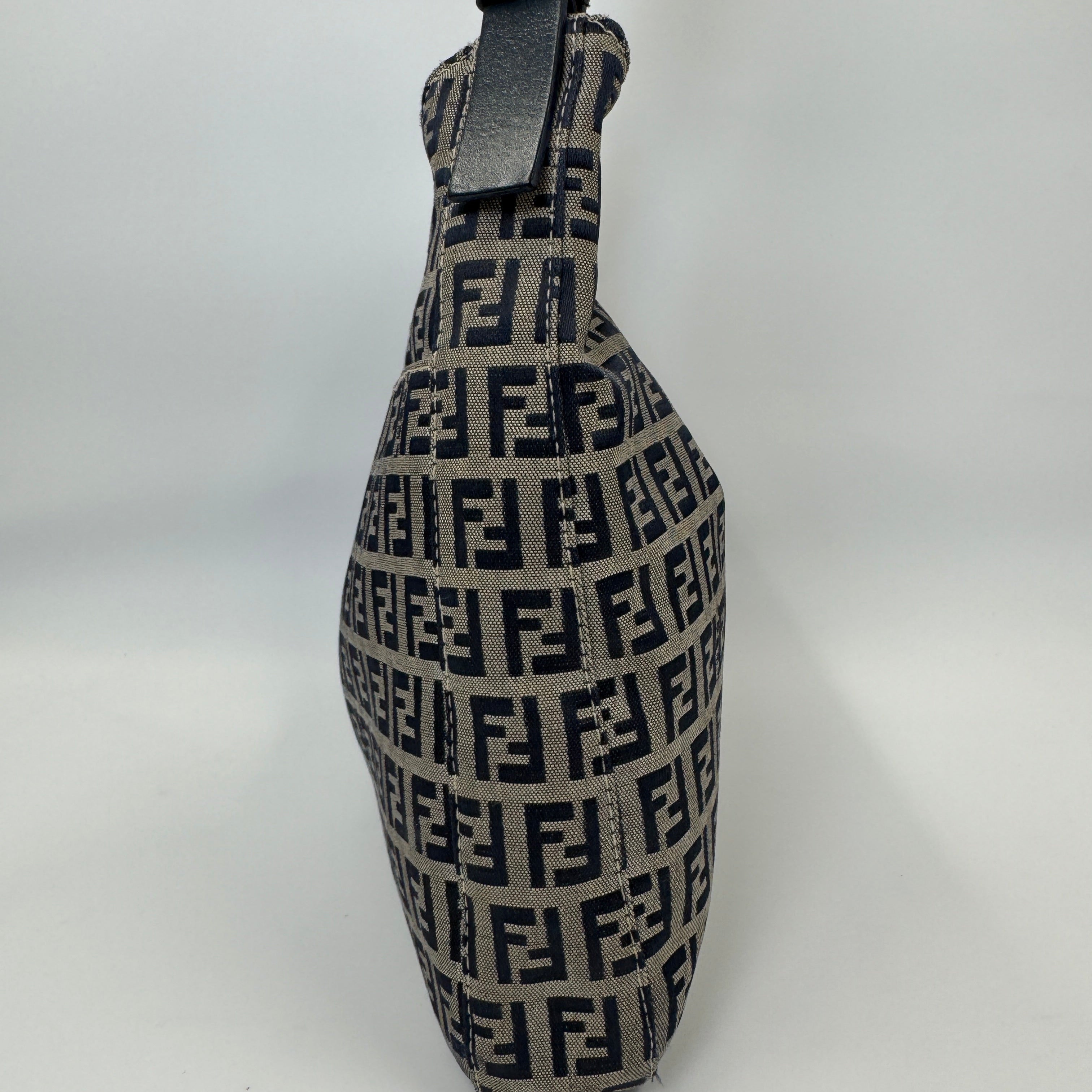 Fendi Zucchino Blue Handbag