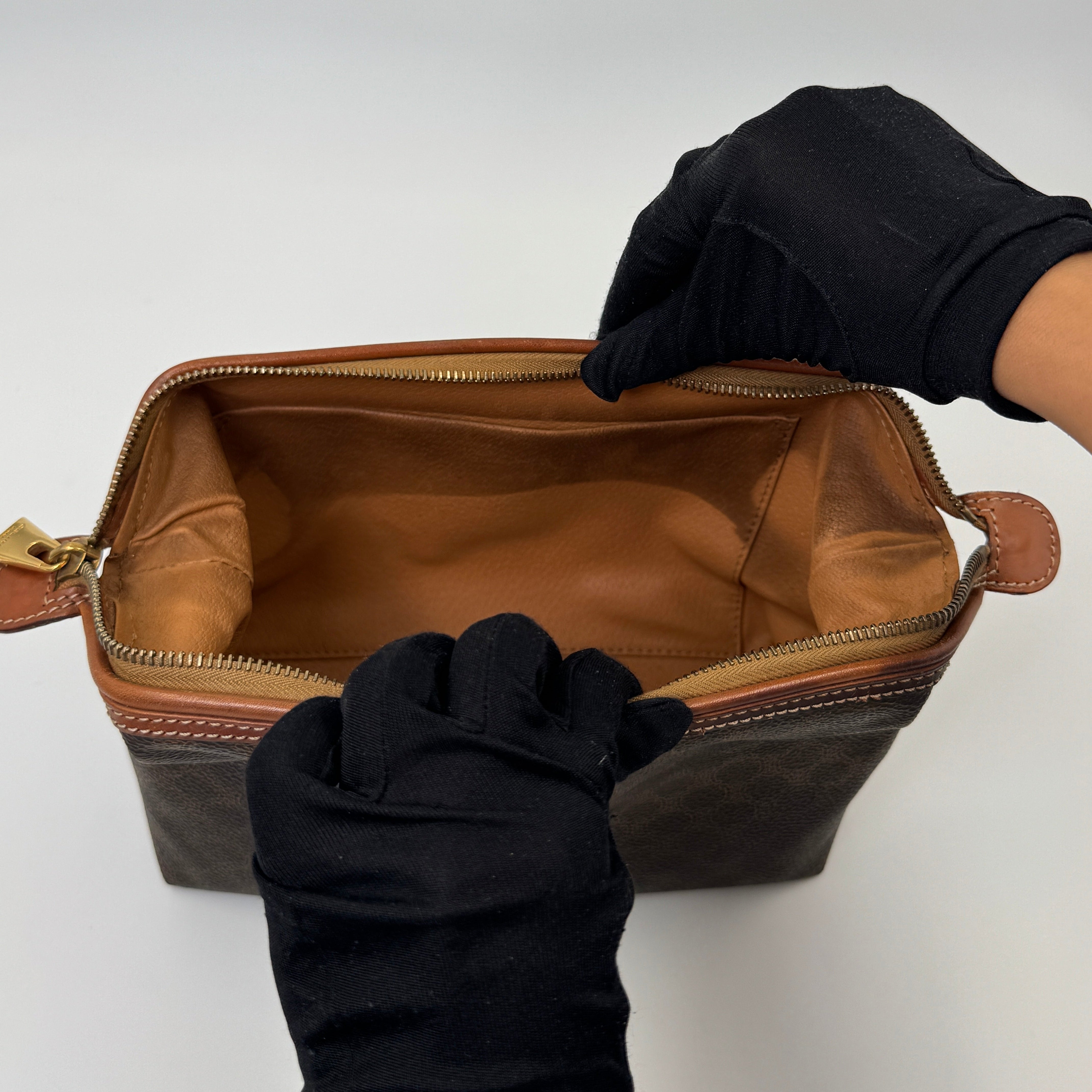 Céline Toiletry Pouch Brown