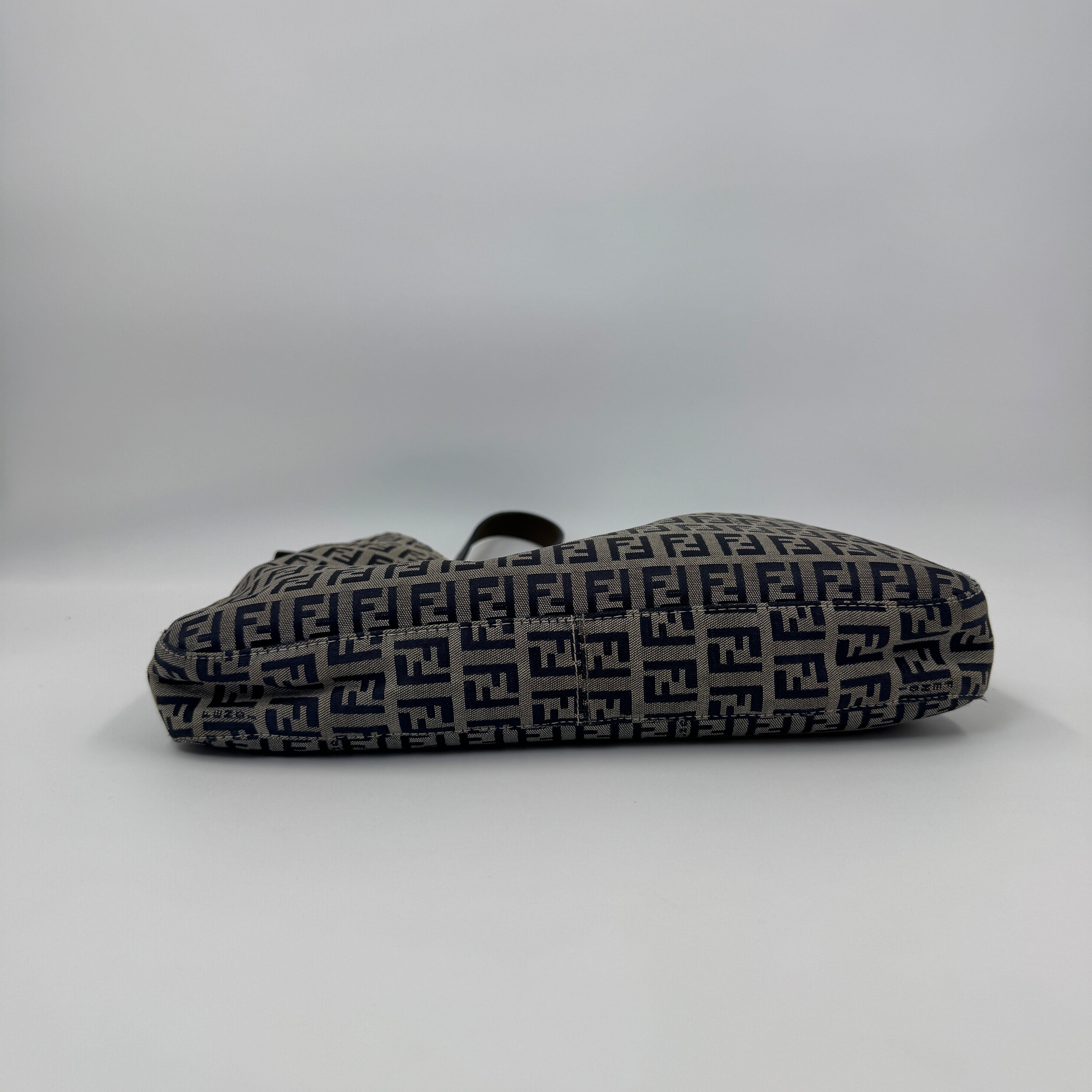 Fendi Zucchino Blue Handbag