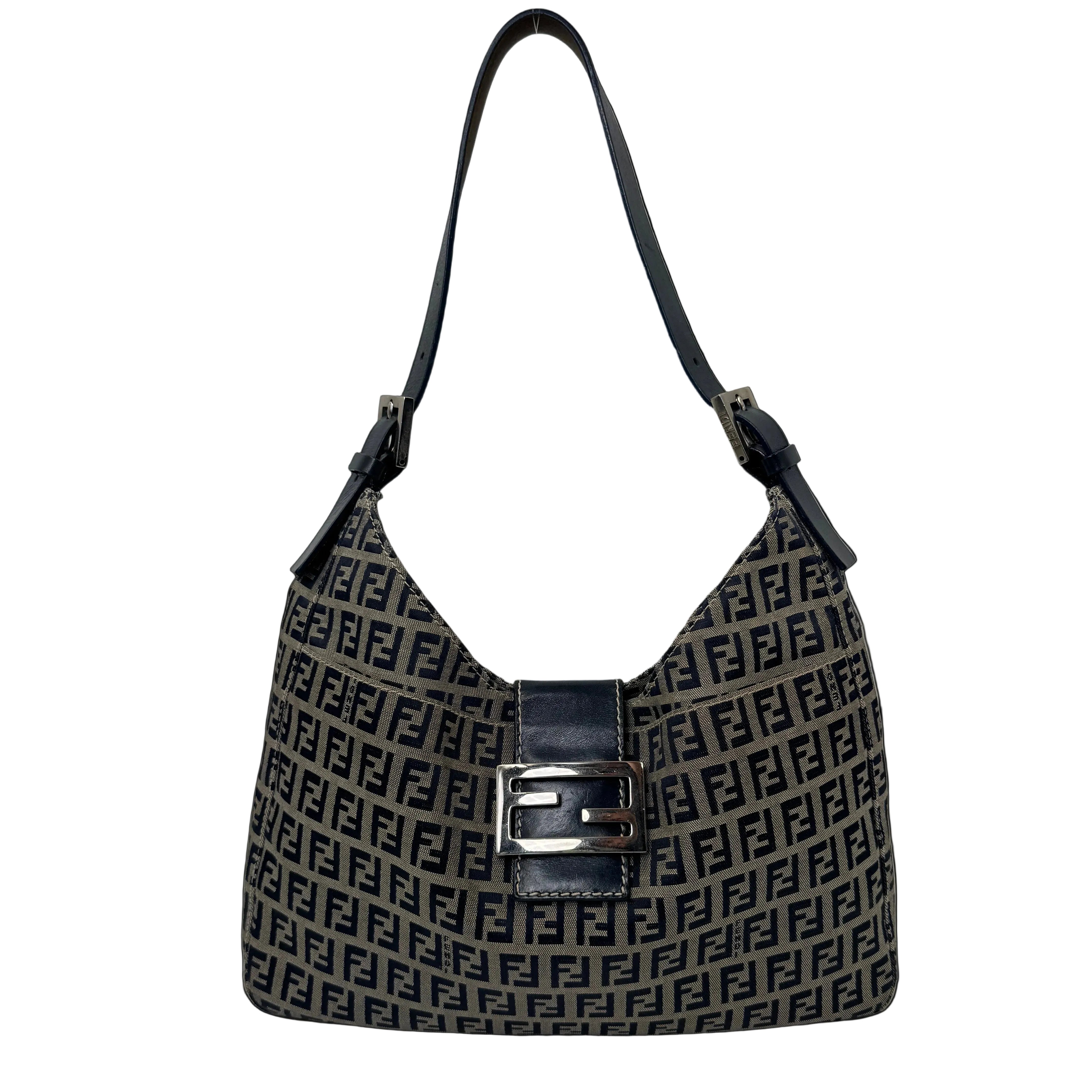 Fendi Zucchino Blue Handbag