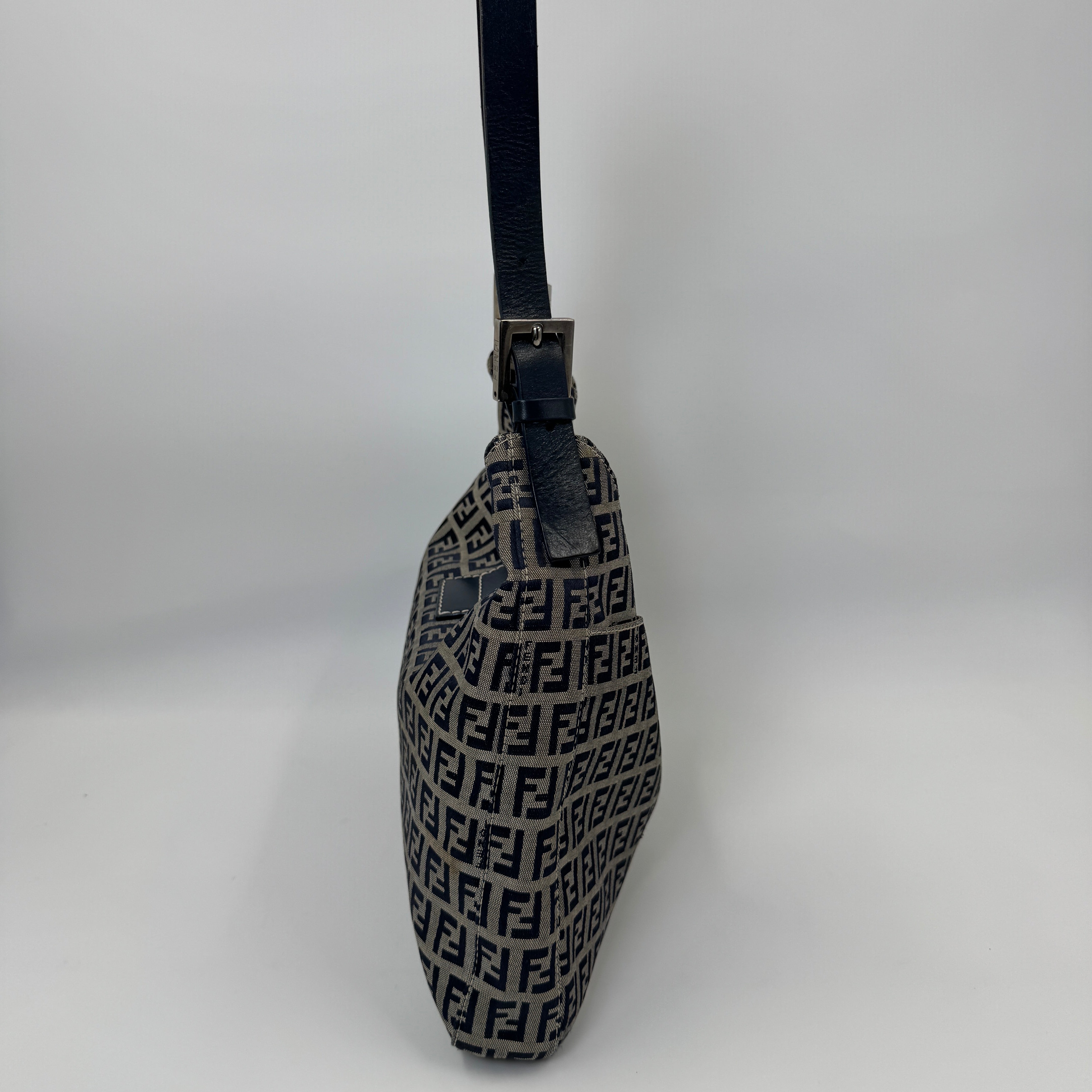 Fendi Zucchino Blue Handbag