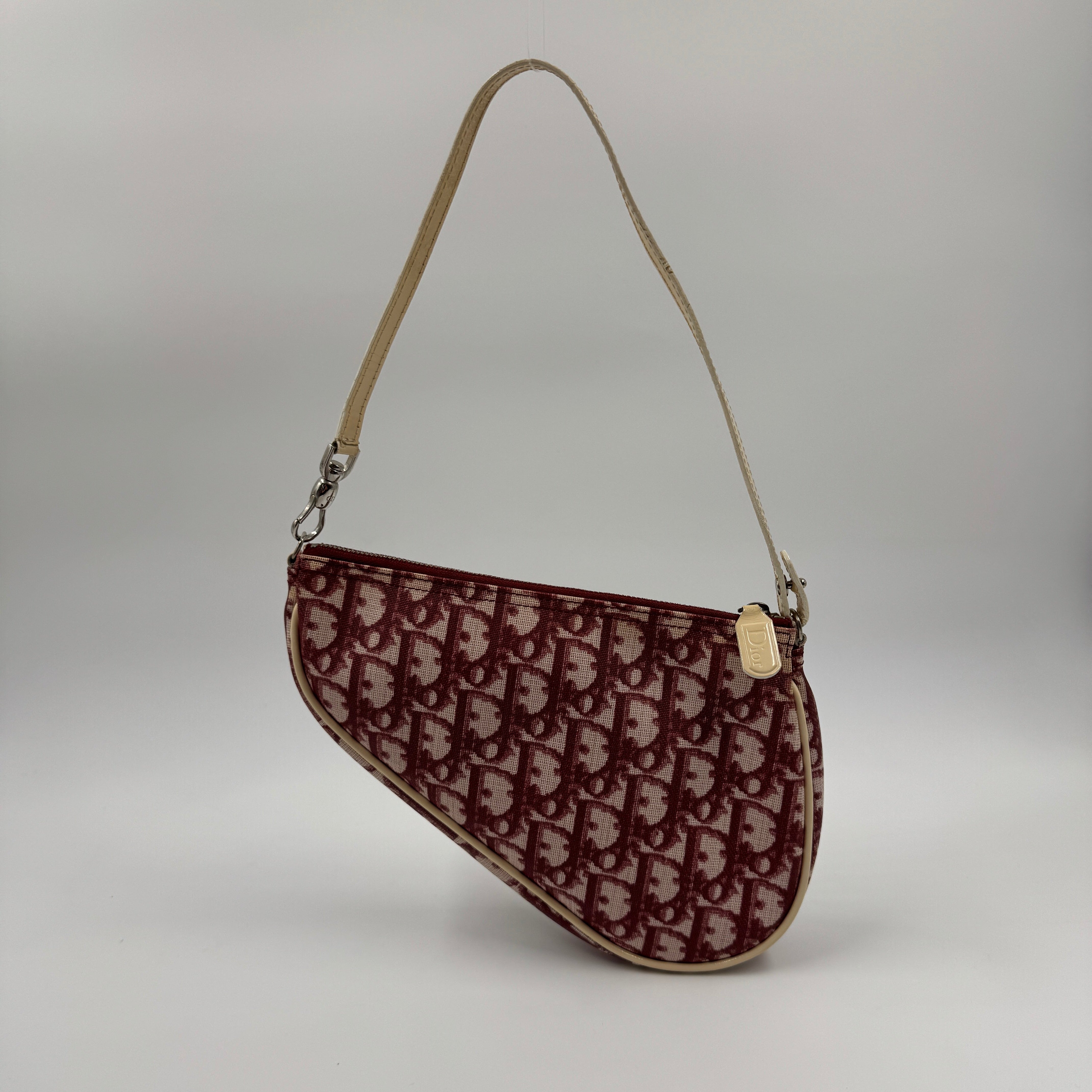 Dior Saddle Bag Burgundy 4