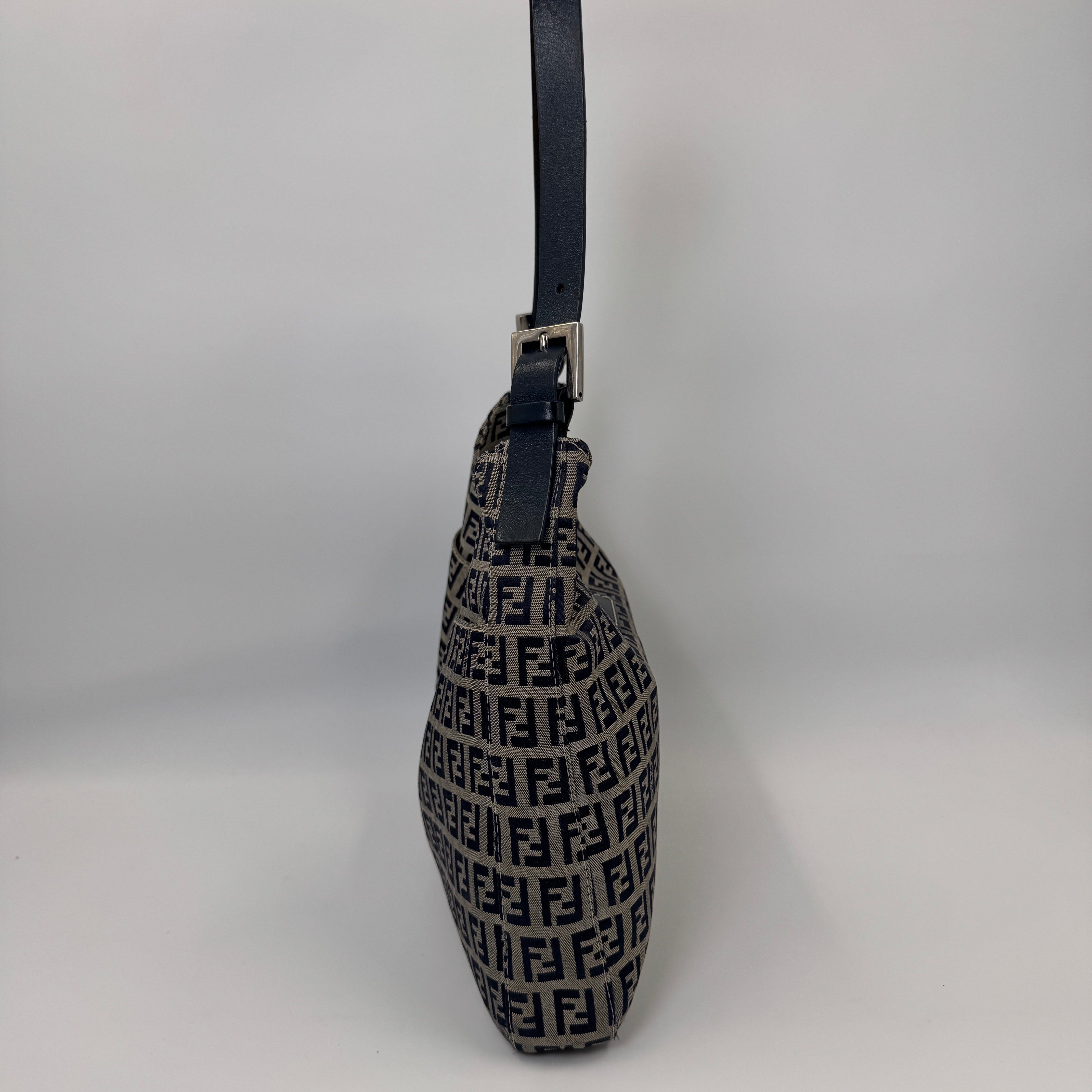 Fendi Zucchino Blue Handbag