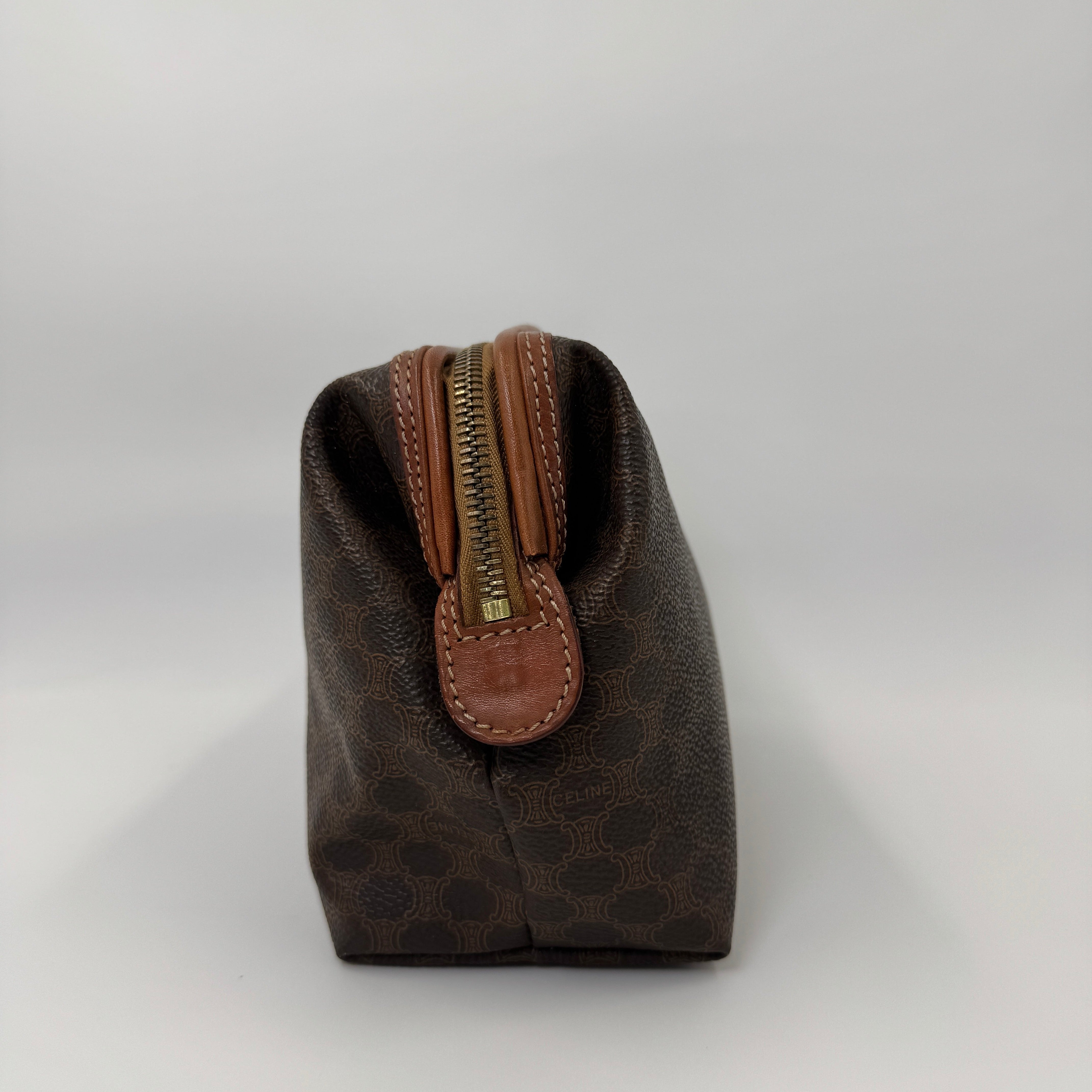Céline Toiletry Pouch Brown