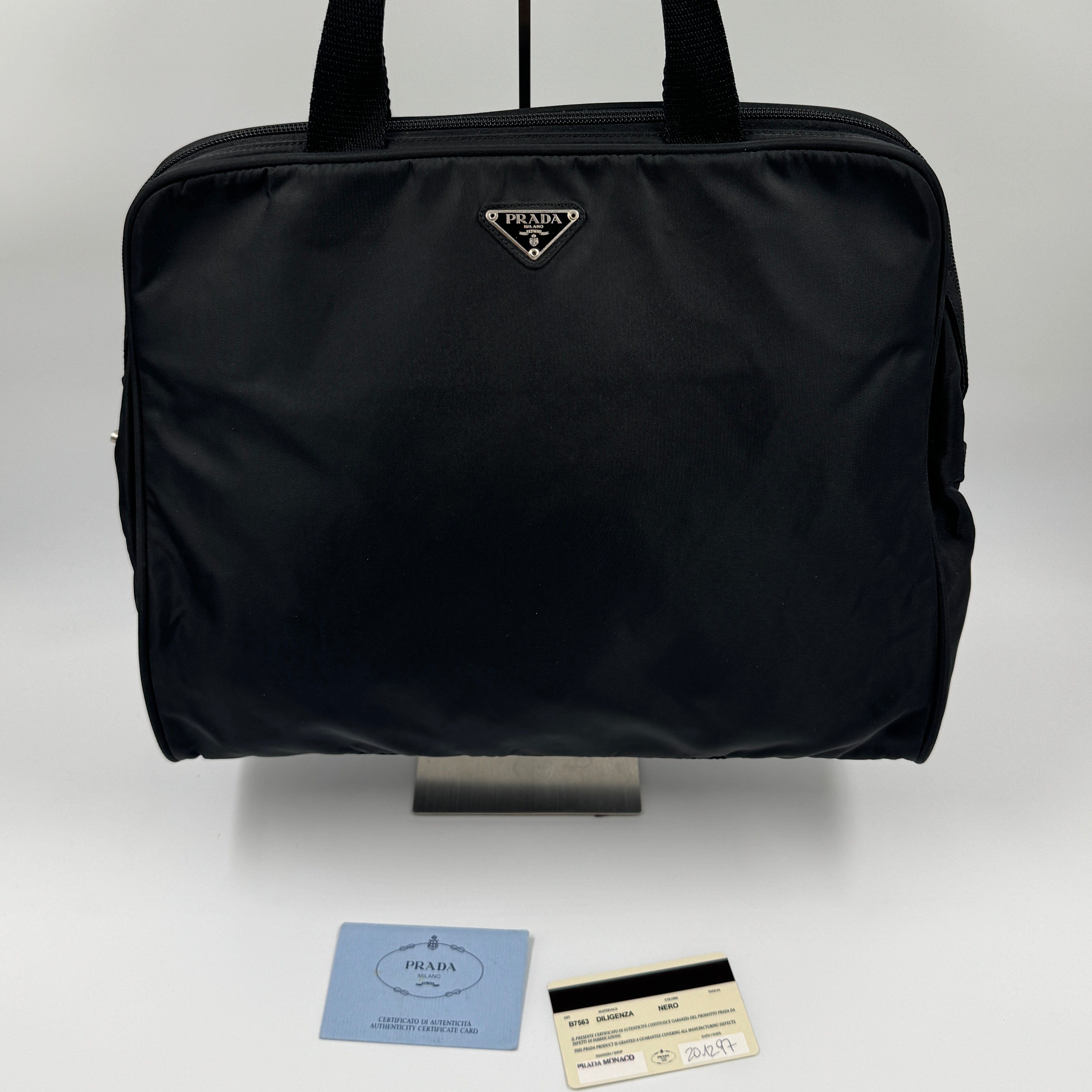 Prada Nylon Laptop Bag Black 18