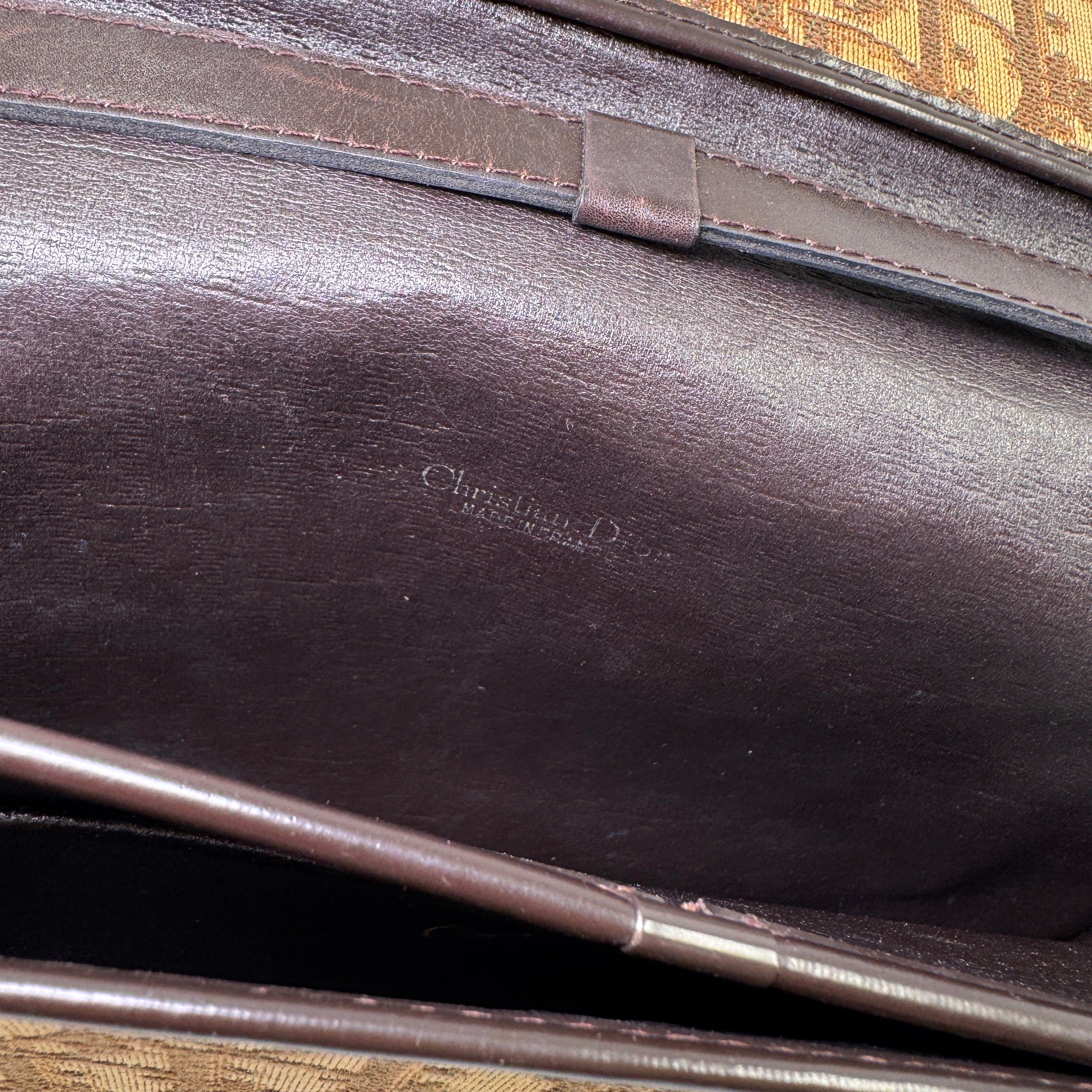 Dior Vintage Shoulder Bag Brown 15