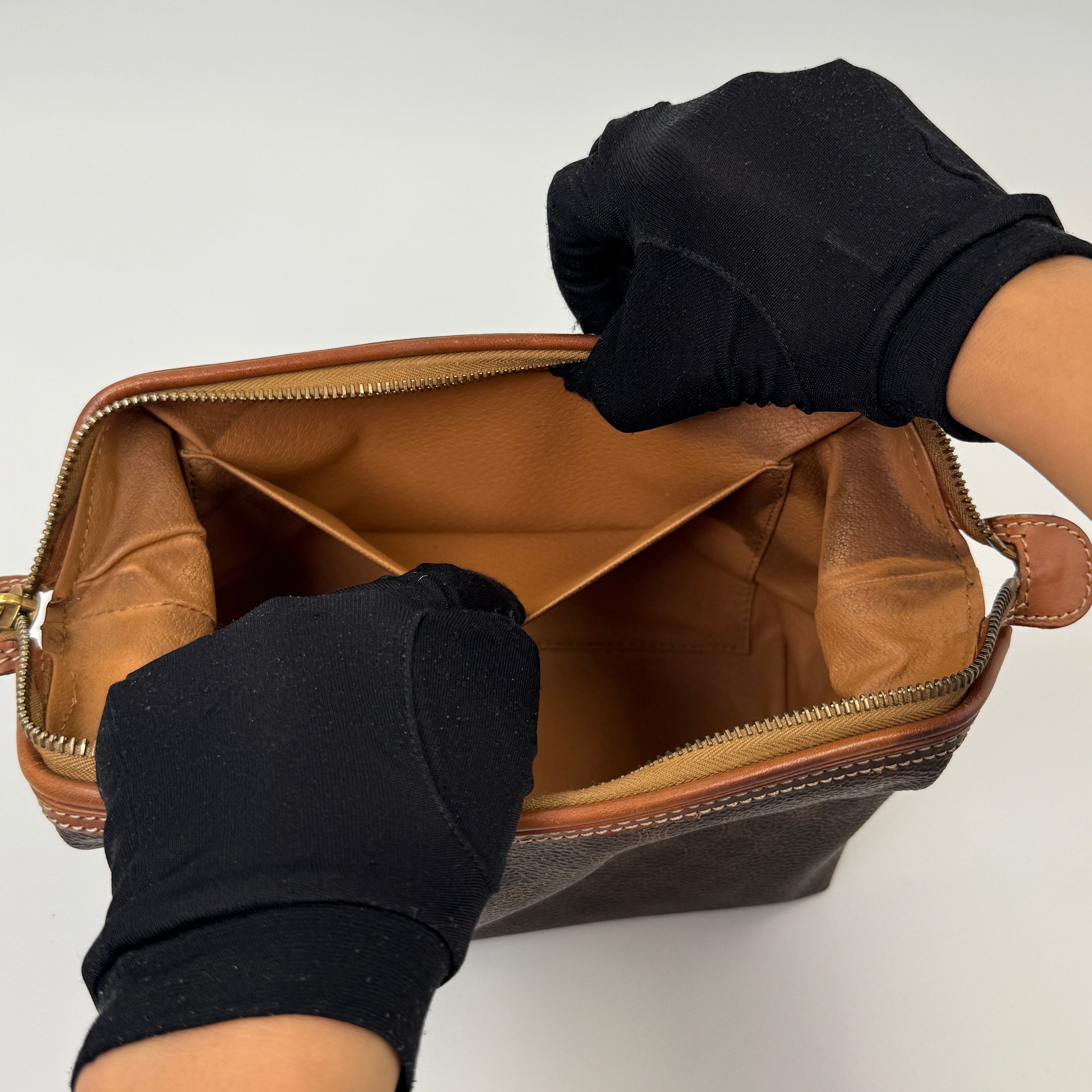 Céline Toiletry Pouch Brown