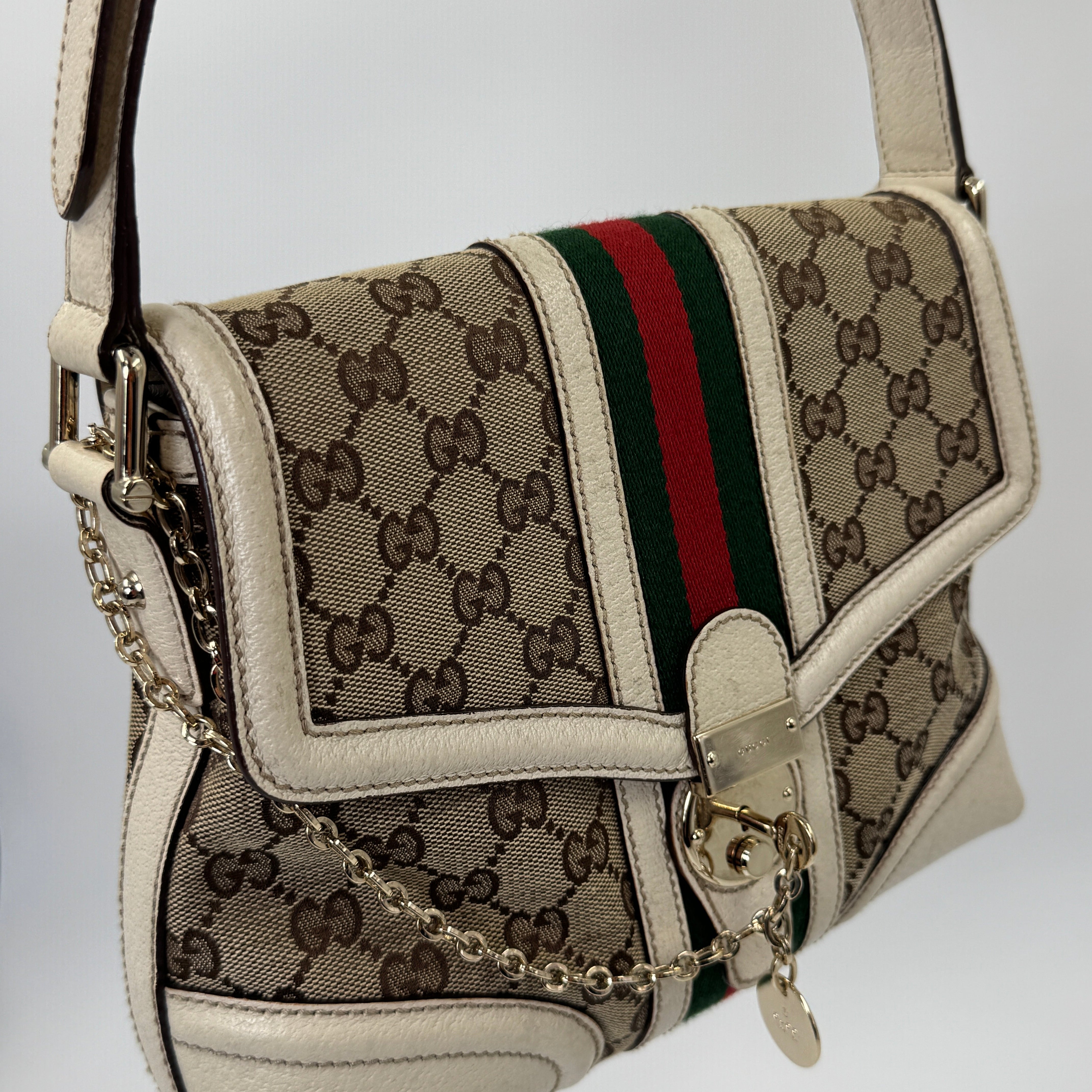 Gucci GG Web Lock Handbag 17